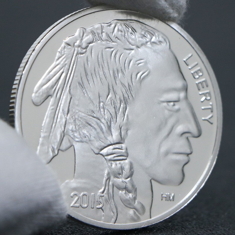 2015 1 Troy o -z Buffalo .999 Fine SiIver Round