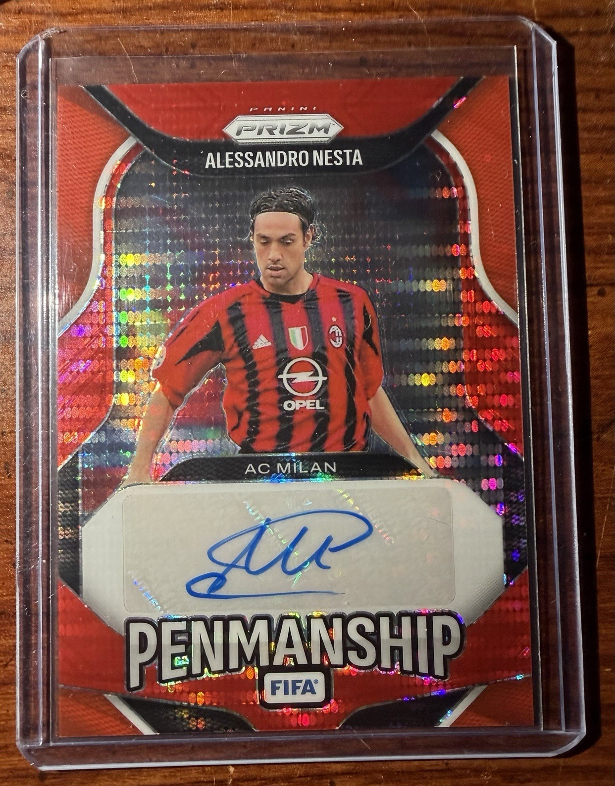 Panini Prizm FIFA Soccer 2025-26 Alessandro Nesta AC Milan Penmanship P-AN Auto