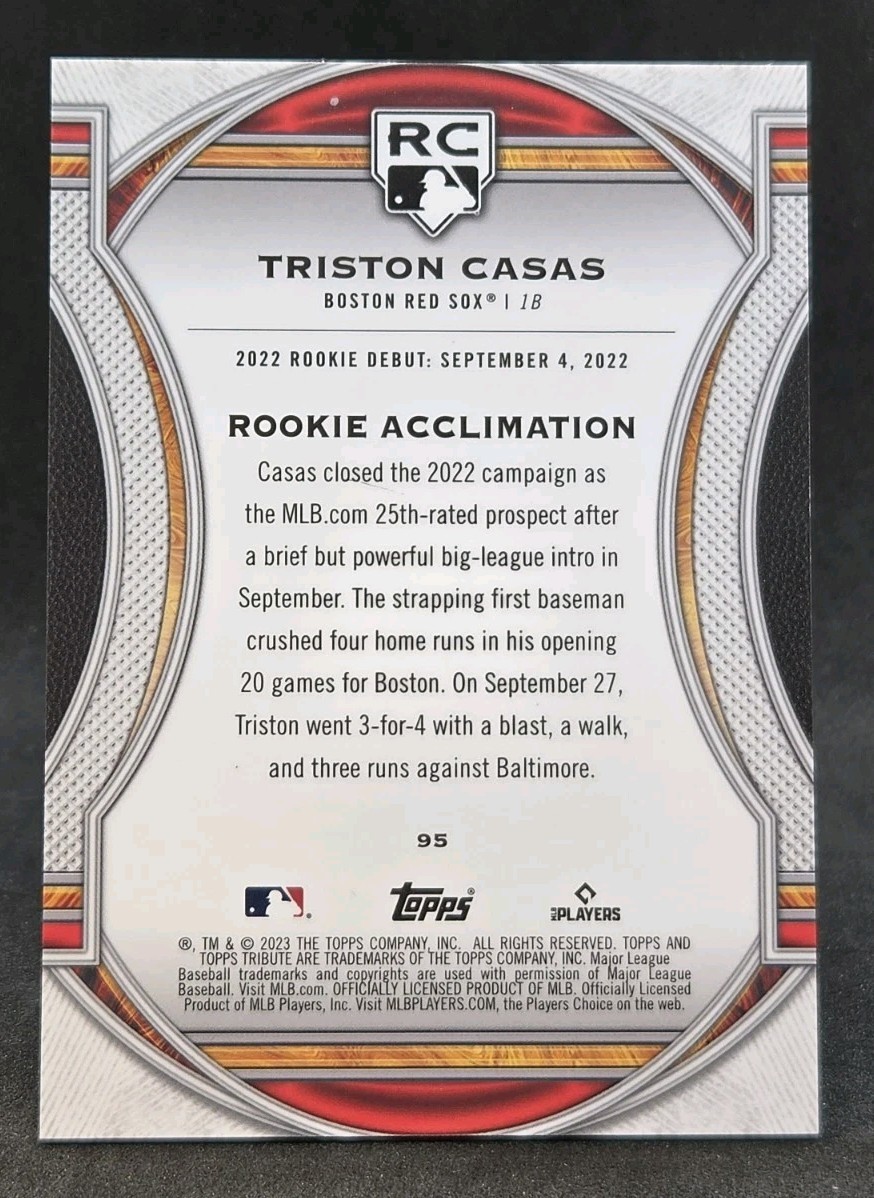 2023 Topps Tribute Triston Casas #95 RC