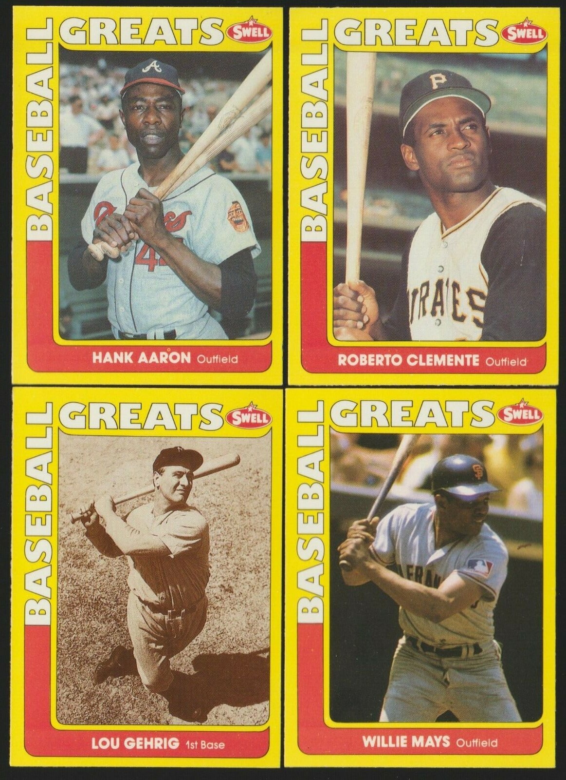 1991 SWELL BASEBALL GREATS – YOU PICK #1 – #150 – FREE SHIPPING