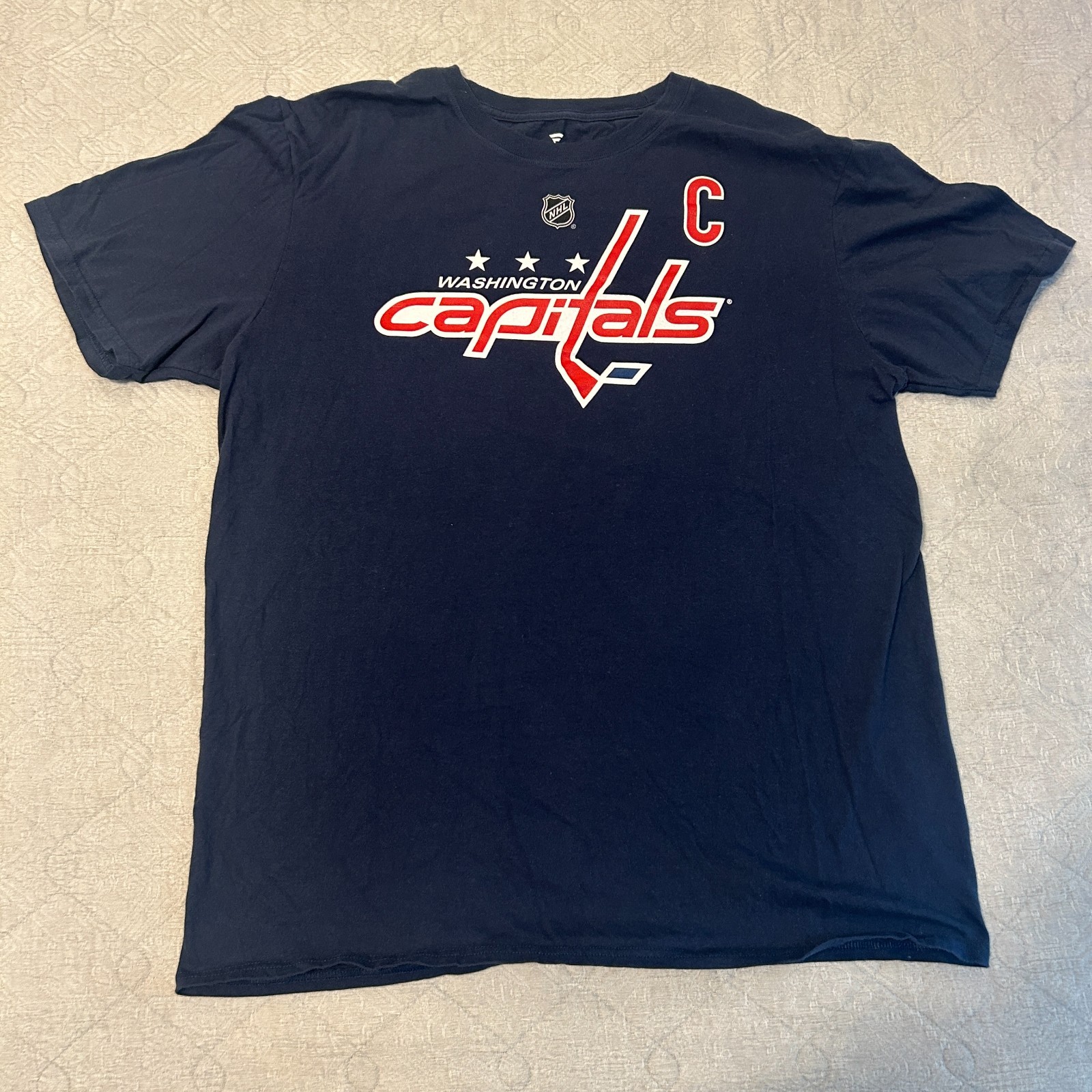 Fanatics Washington Capitals Ovechkin Shirt #8 Mens L Navy Blue Licensed Shirsey