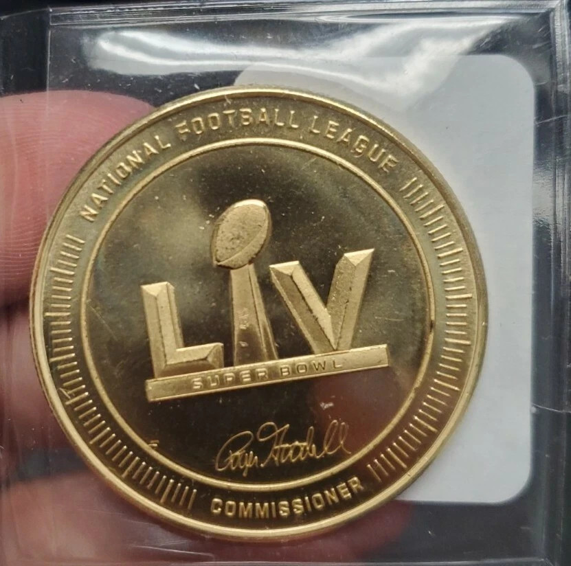 NFL Super Bowl LV 55 Official Commemorative Flip Coin Chiefs VS Buccaneers New!