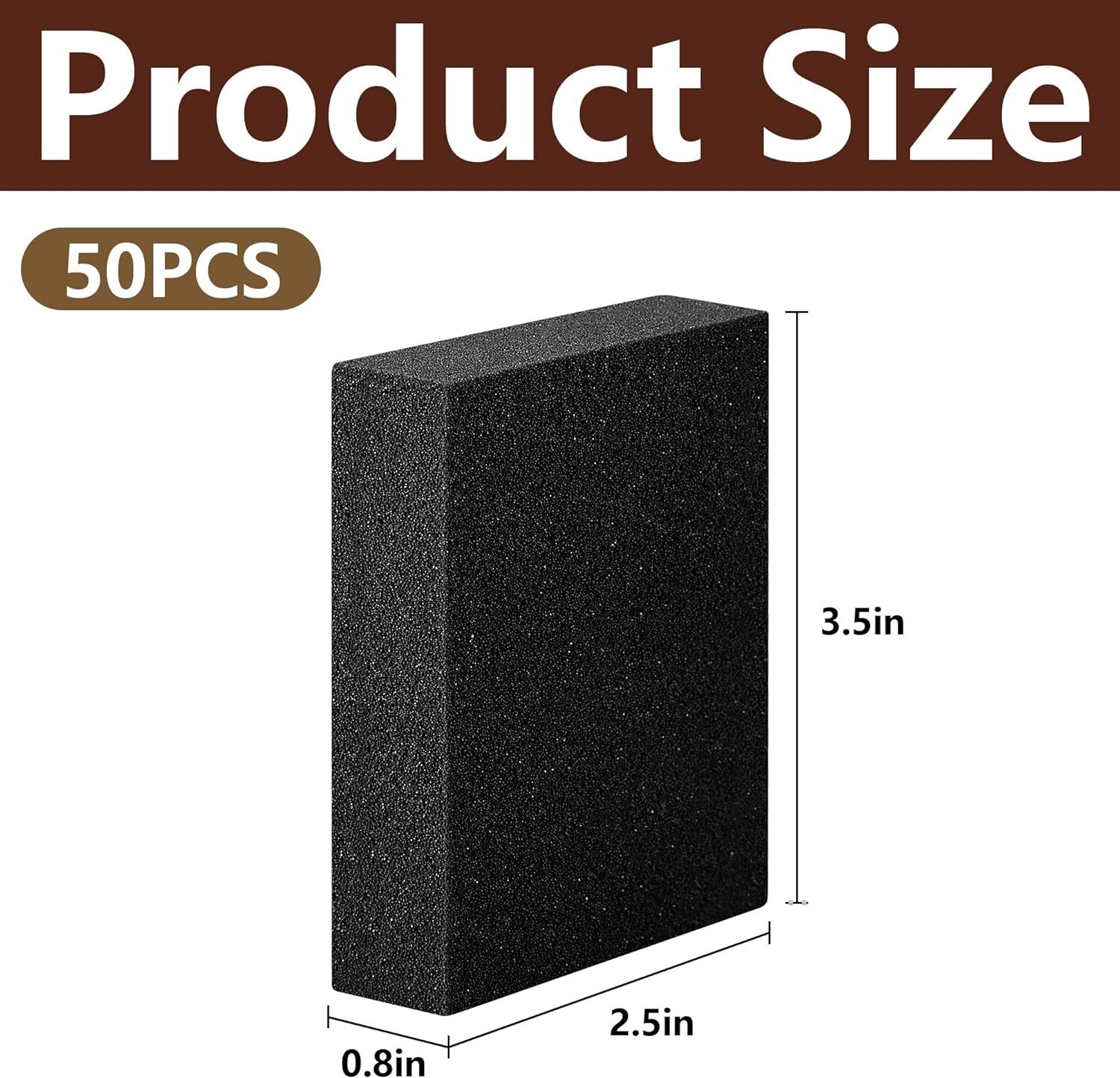50 Pcs Foam Sponge Card Dividers Shock Absorbing Inserts for Storage Boxes