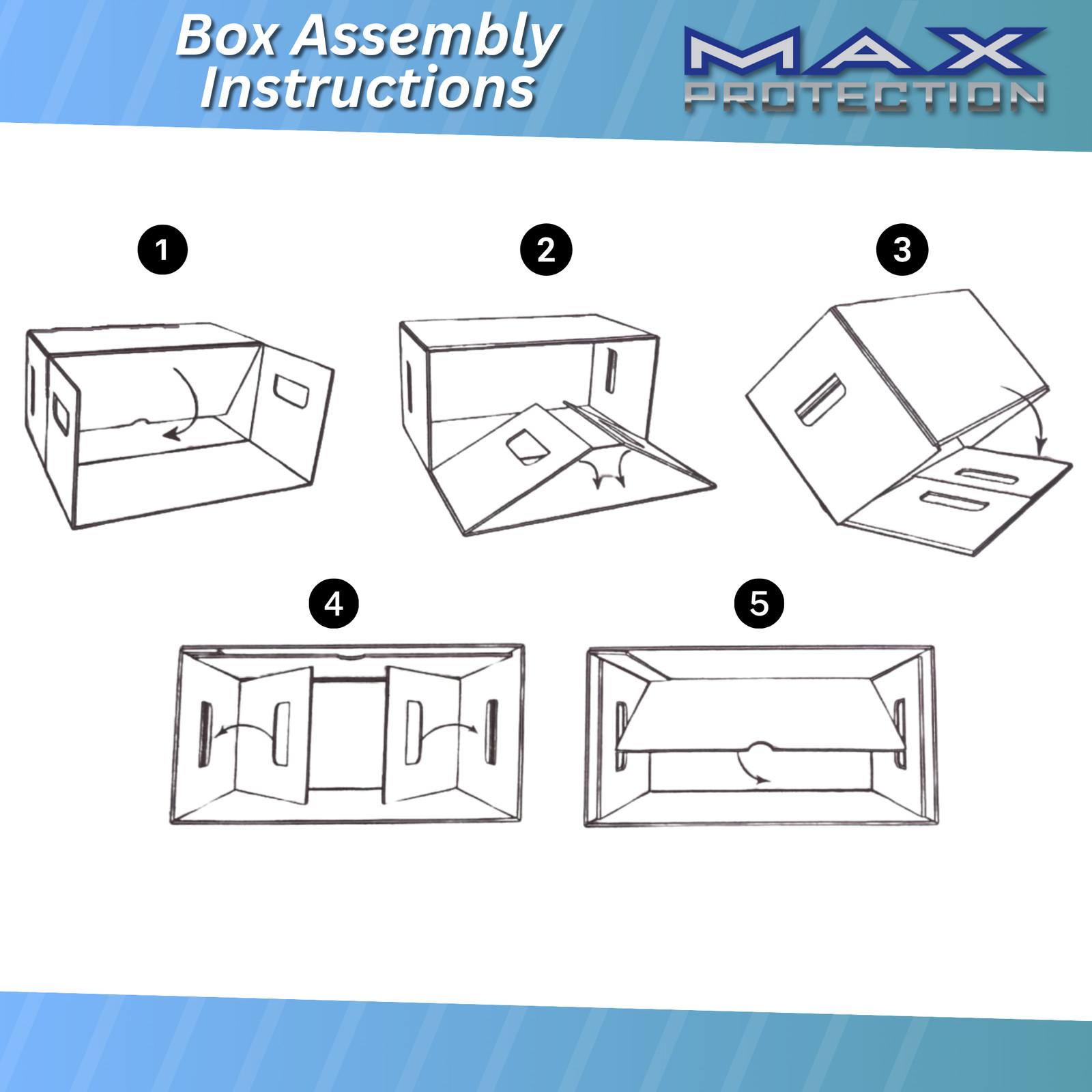 10 Max Pro Short Cardboard Comic Book Storage Boxes holds 150-175 comics BLACK