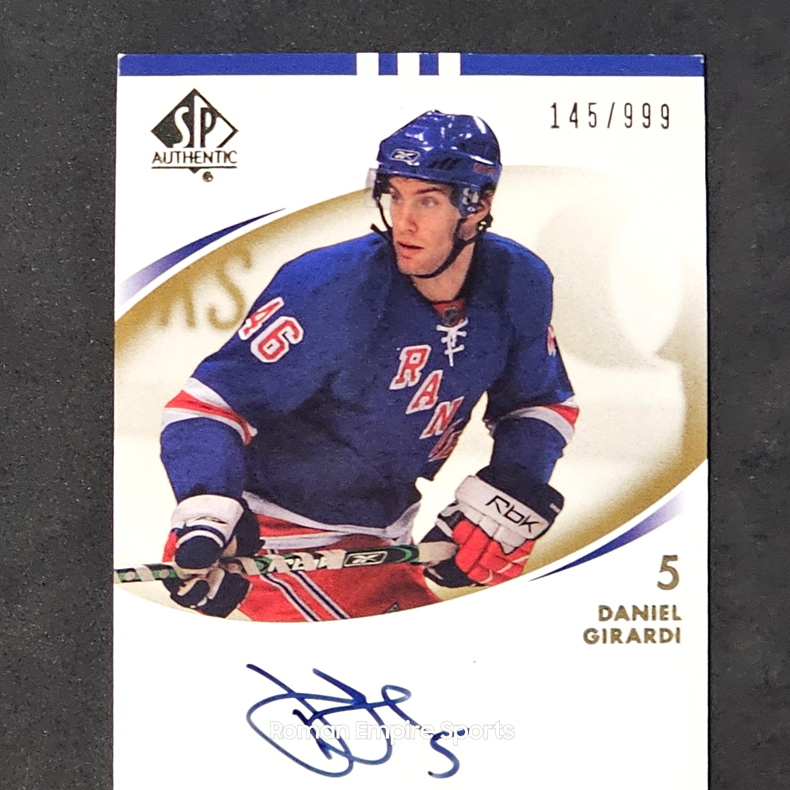 2007-08 SP Authentic Future Watch 145/999 Dan Girardi Daniel #233 Rookie Auto RC