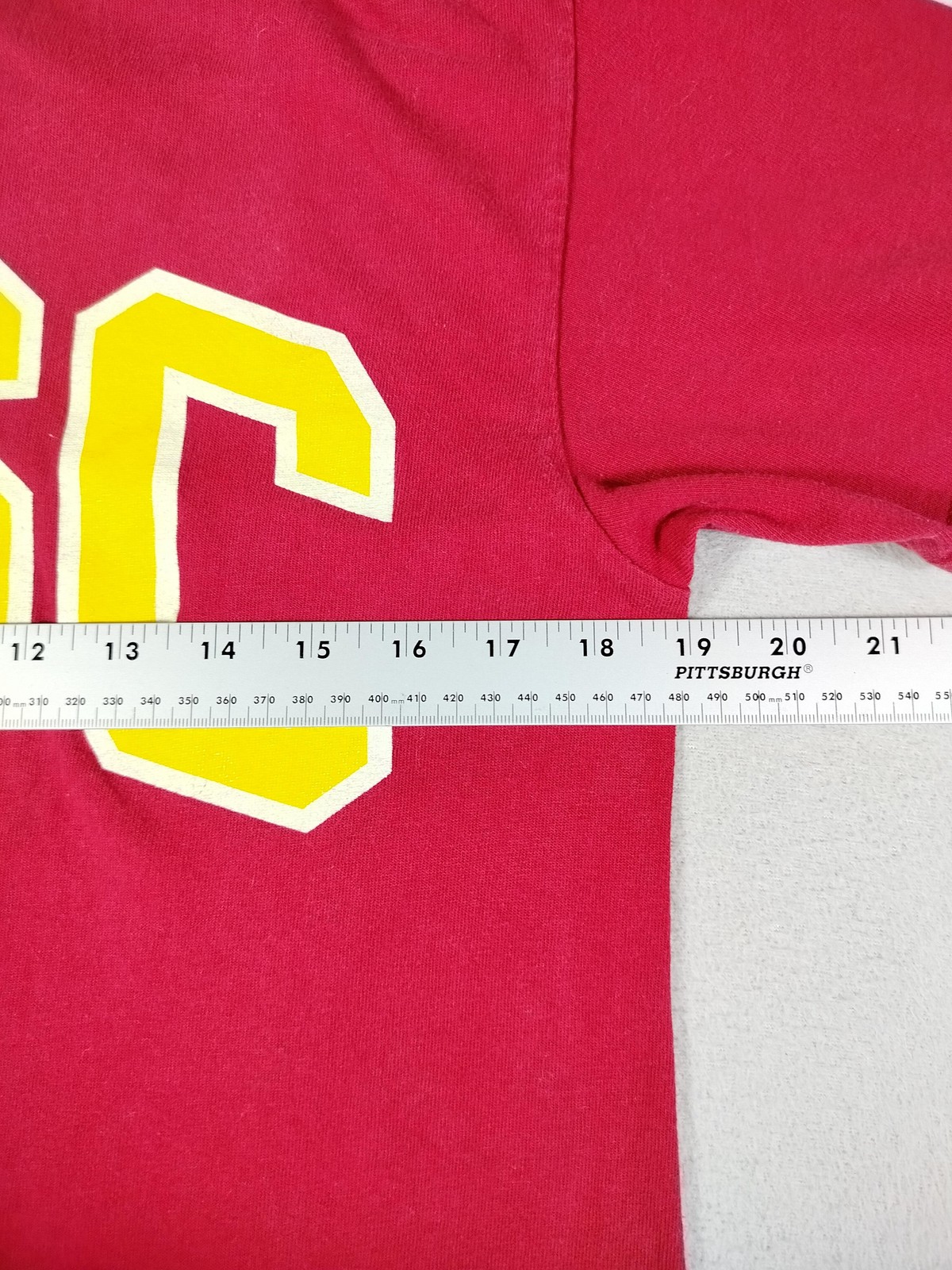 USC Trojans Shirt Unisex Medium Red NCAA Football The Heritage Collection Tee
