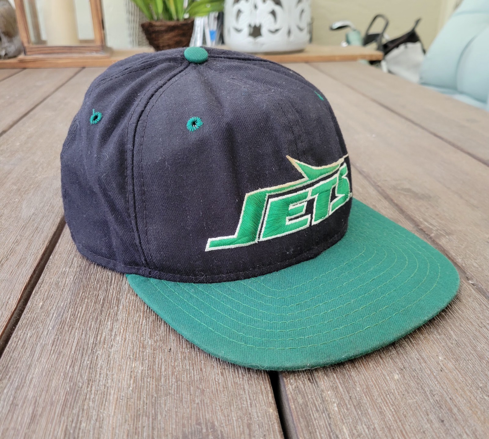 Vintage 90’s New York Jets New Era Pro Model One Size Fits All Hat NEED CLEANING