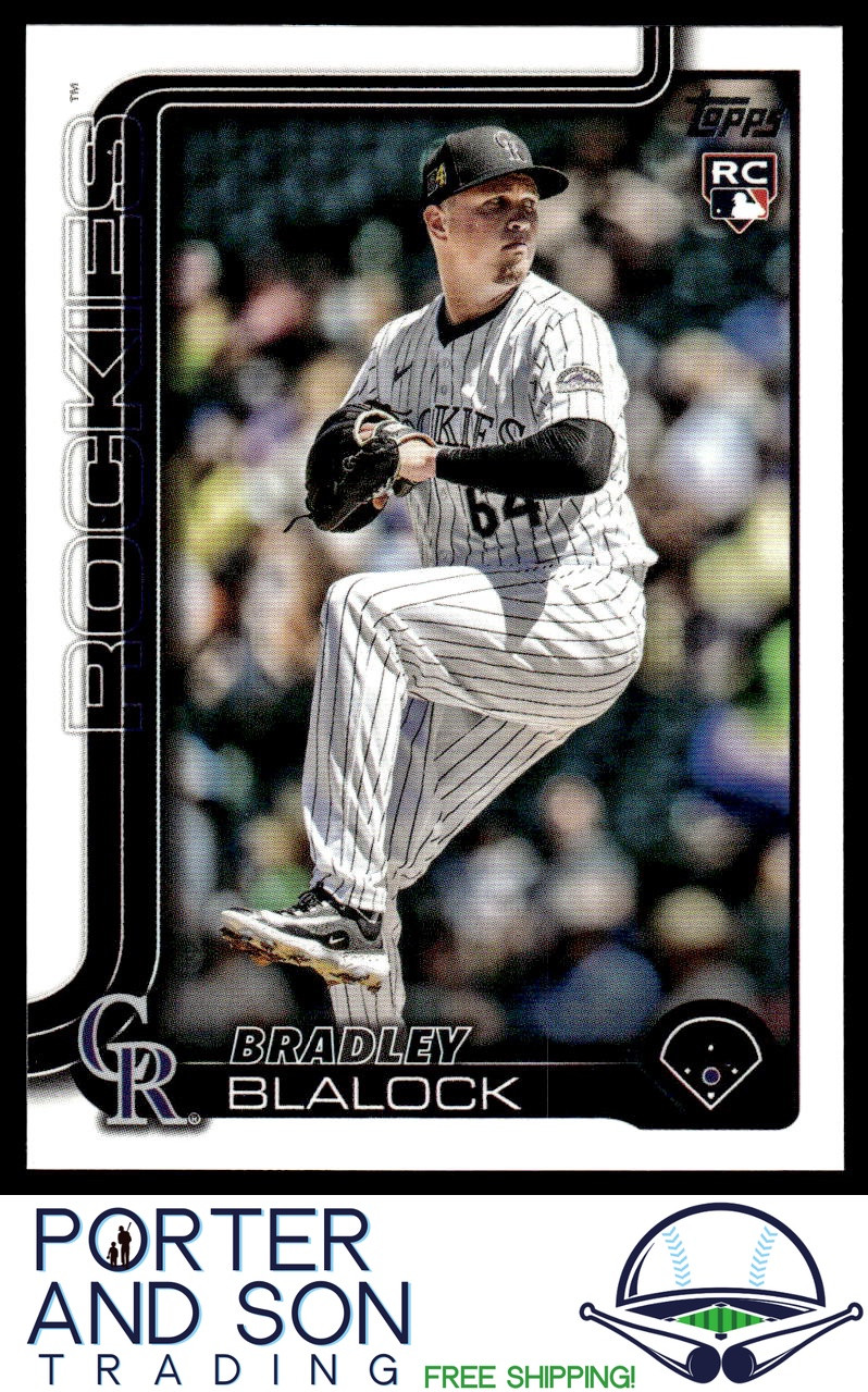 Bradley Blalock 2025 Topps Series 1 RC #161 Colorado Rockies Baseball Card