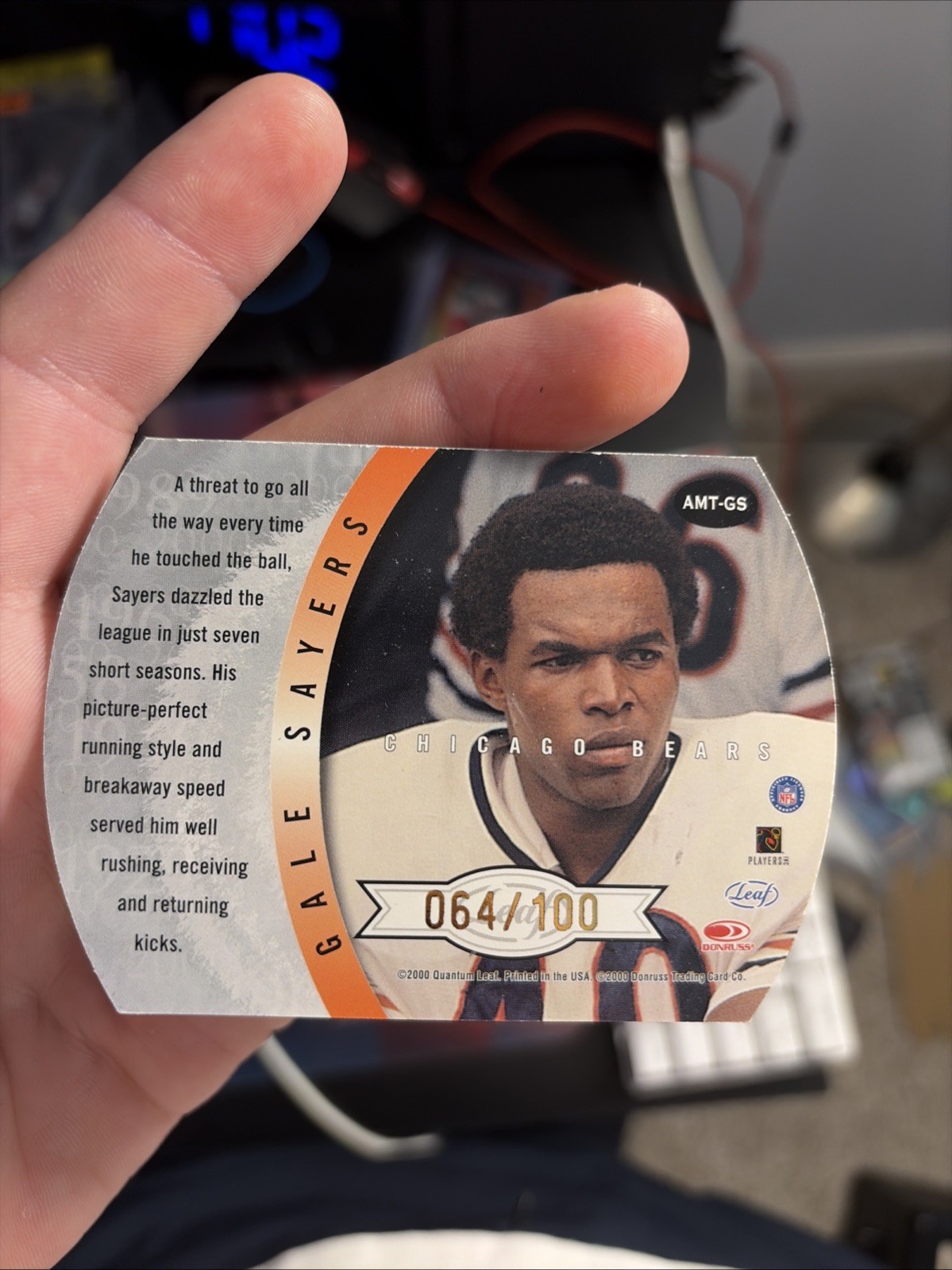 2000 Quantum Leaf Gale Sayers Auto /100