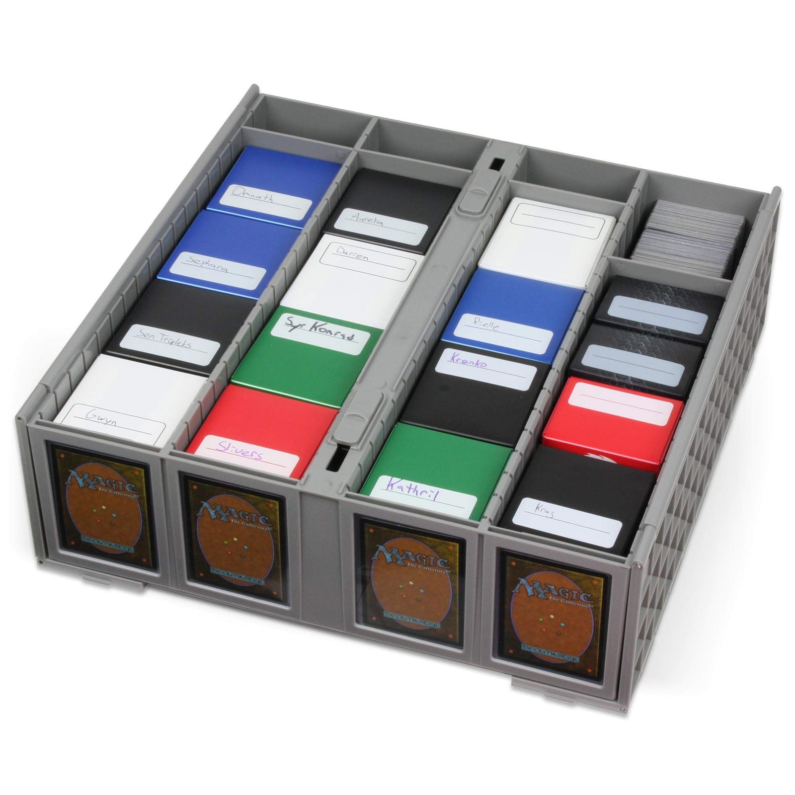 Collectible Card Bin – Single Gray | Storage Box for Trading Cards | Holds 32…