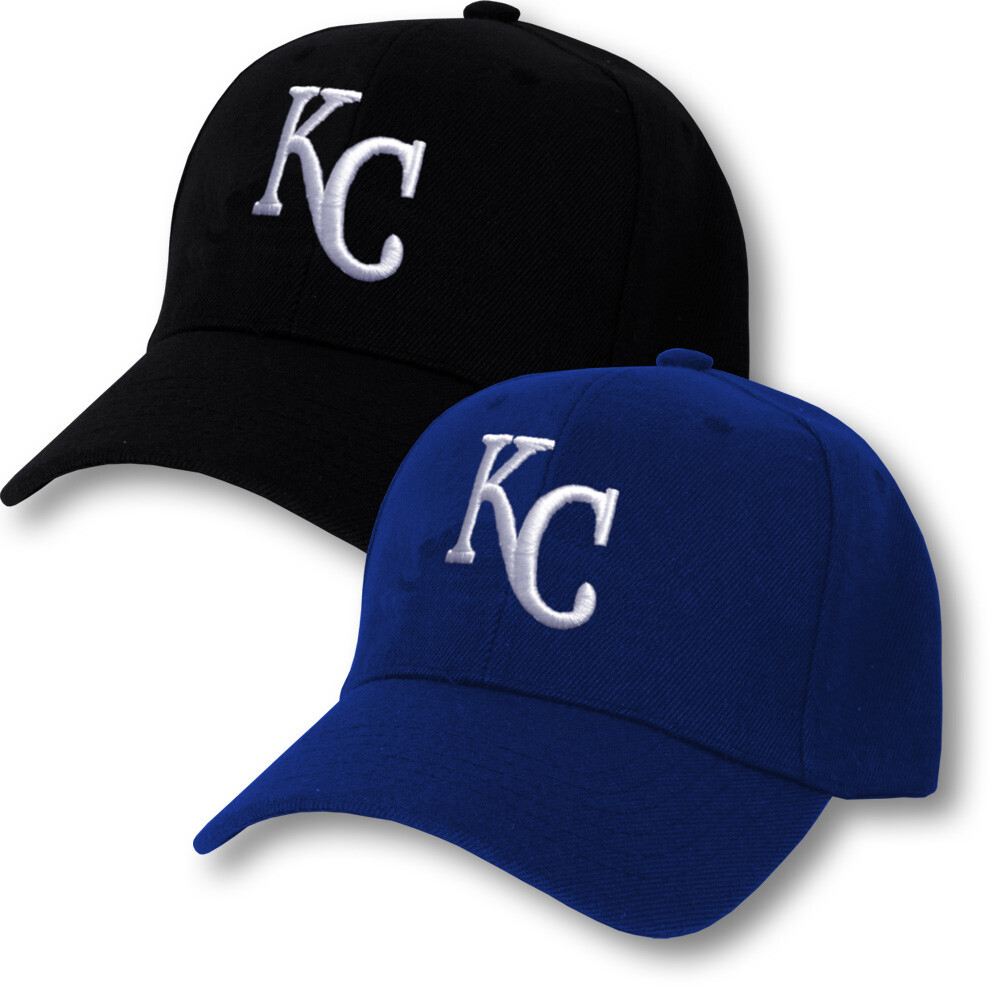Kansas City Royals Cap Hat Embroidered KC Adjustable Curved Men