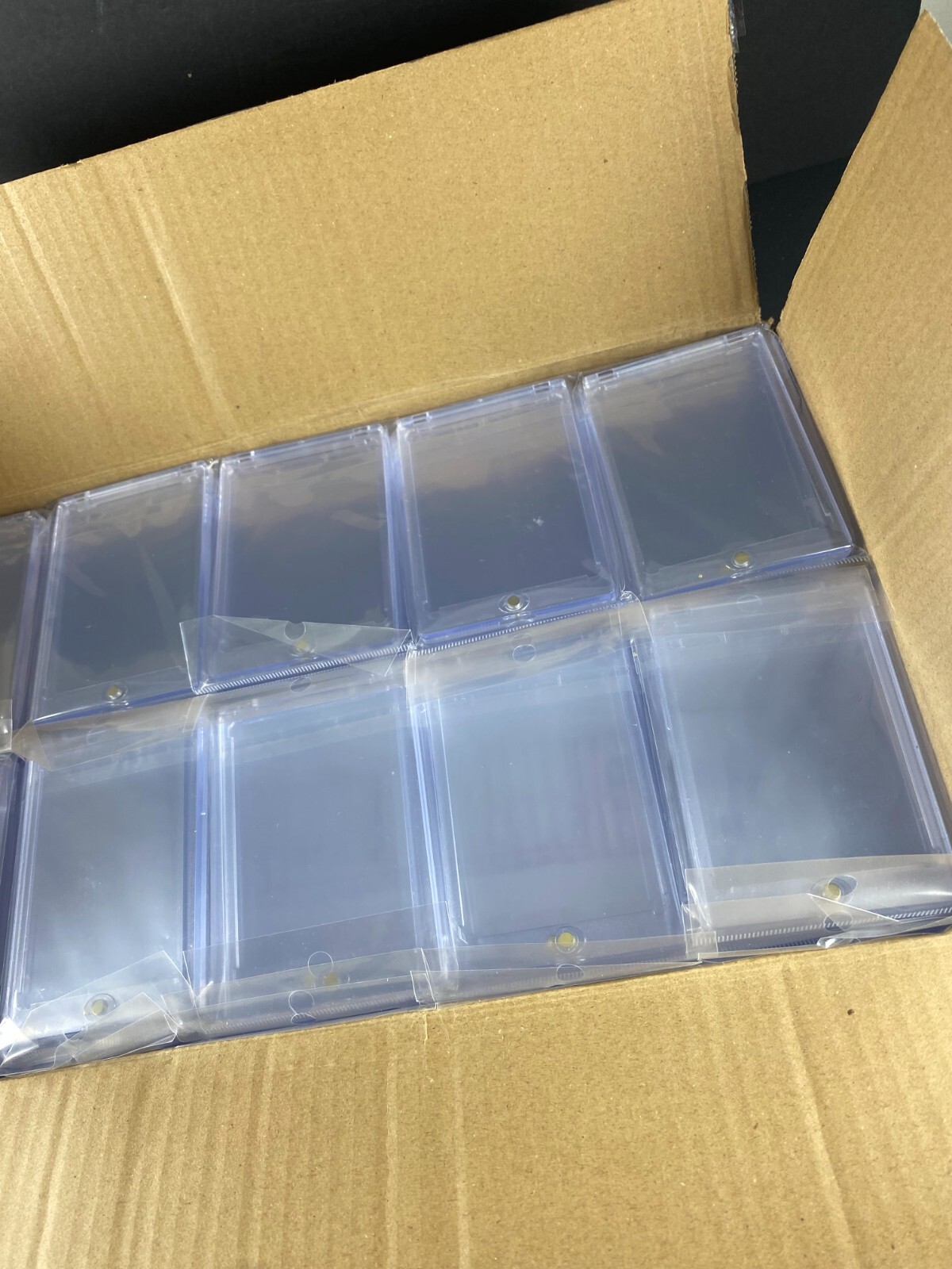 100ct 35pt Magnetic Card Holders for Trading Sports MTG Standard Cards Display