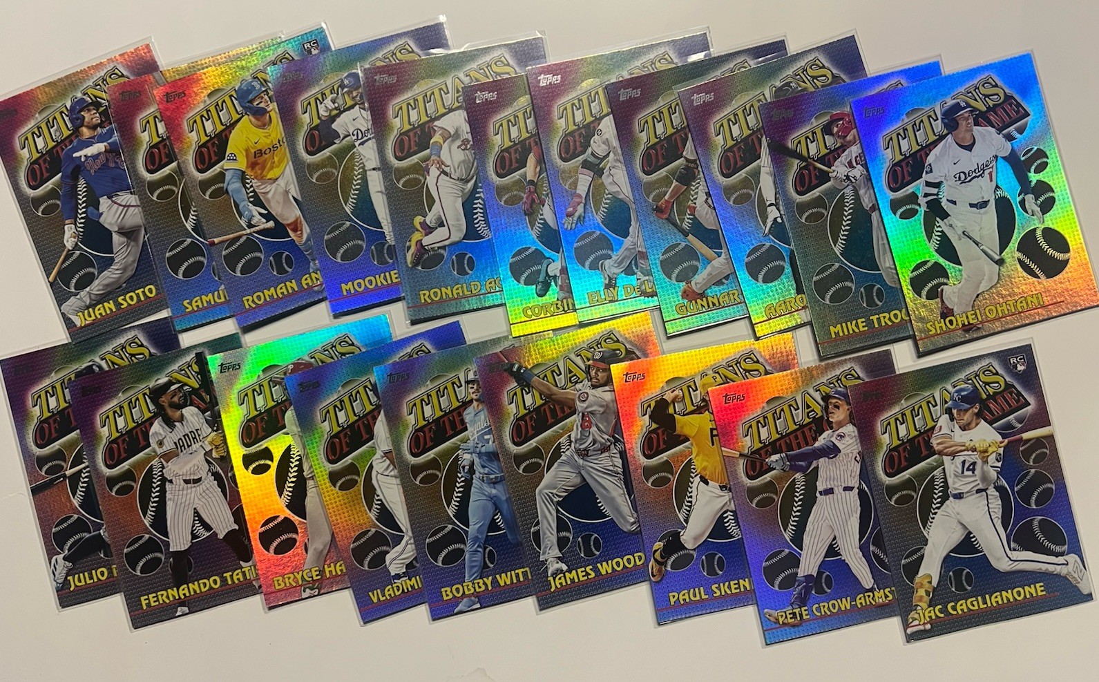 2026 Topps Series 1 Titans Of The Game Complete Set #TOG1-TOG20 20 Card Set