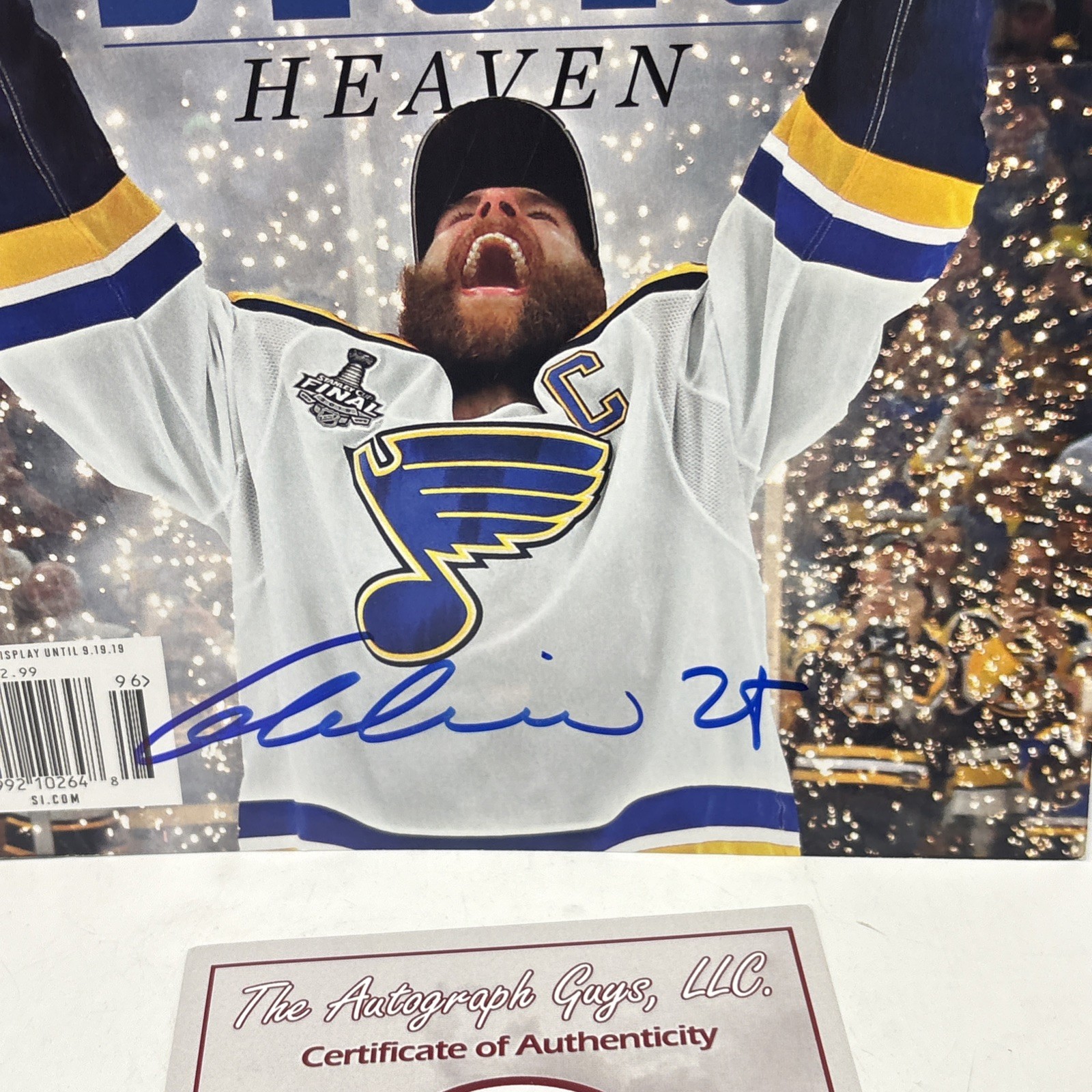 Alex Pietrangelo Signed Sports Illustrated 2019 Stanley Cup Champions Blues COA