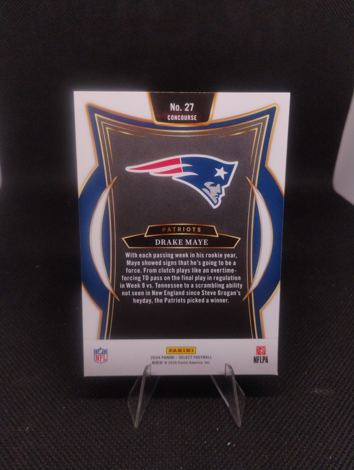 2024 Panini Select – Concourse Drake Maye #27 (RC)