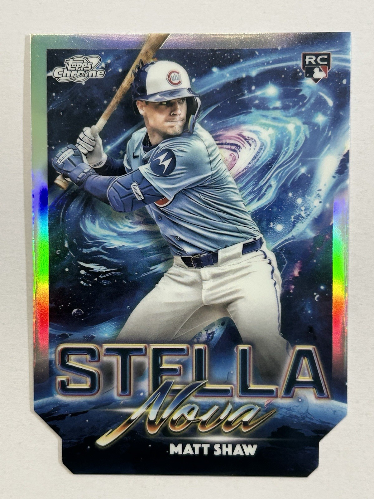 Topps Cosmic Chrome Stella Nova Rookie #SN-20 Matt Shaw Cubs Baseball Card