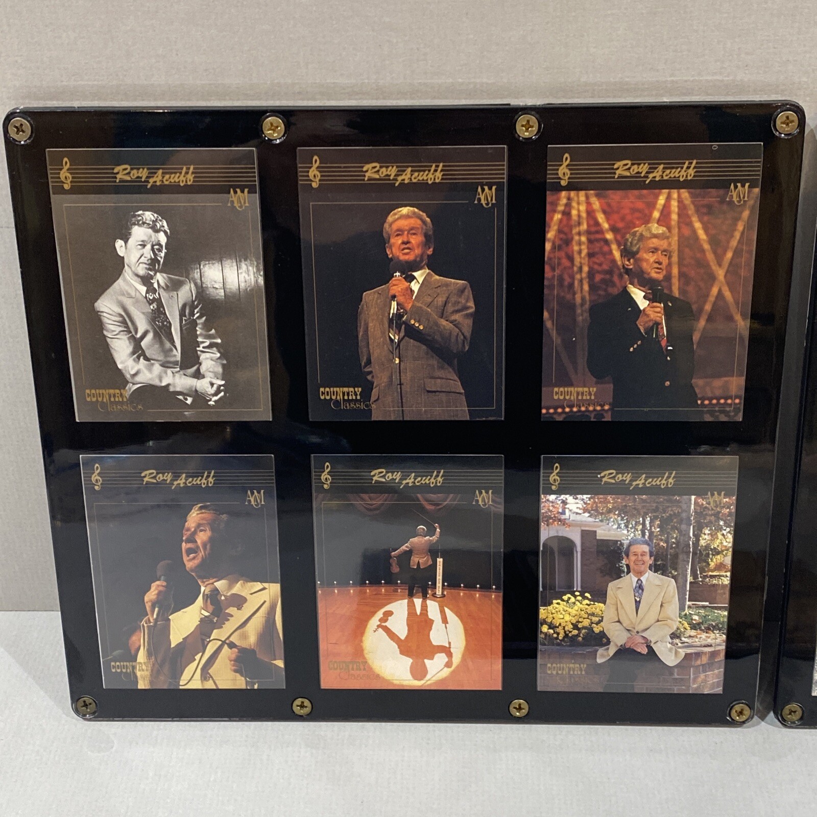 3 Vintage 6 Trading Card Holder Ultimate Collections #5736 Recessed Card Area