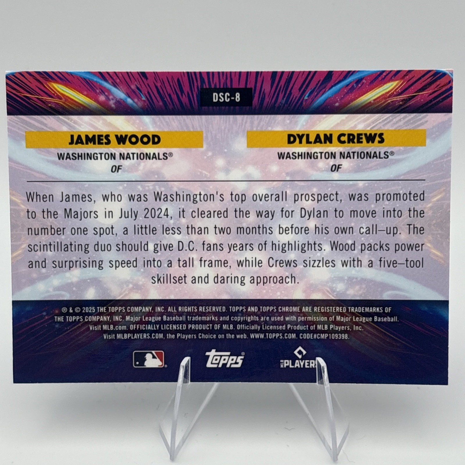 2025 Topps Cosmic Chrome Star Clusters James Wood and Dylan Crews DSC-8