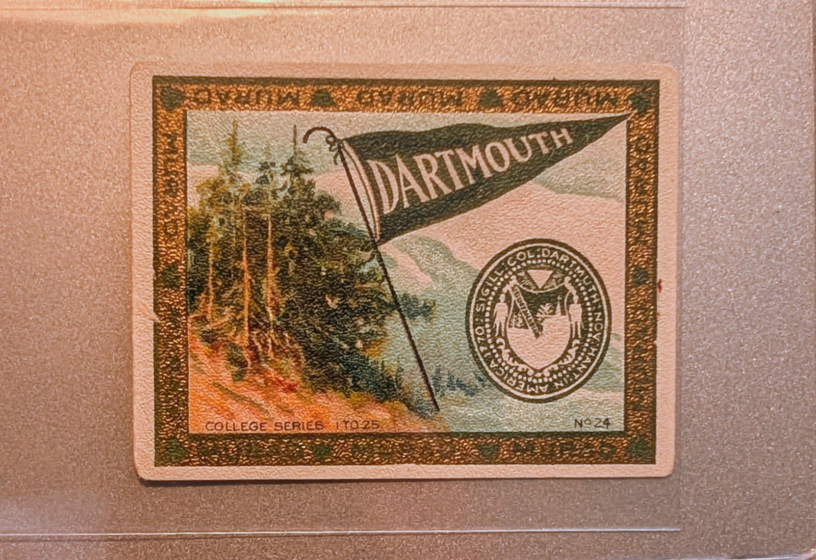 1910 T51 Murad College Series Dartmouth University No. 24 *Rare*