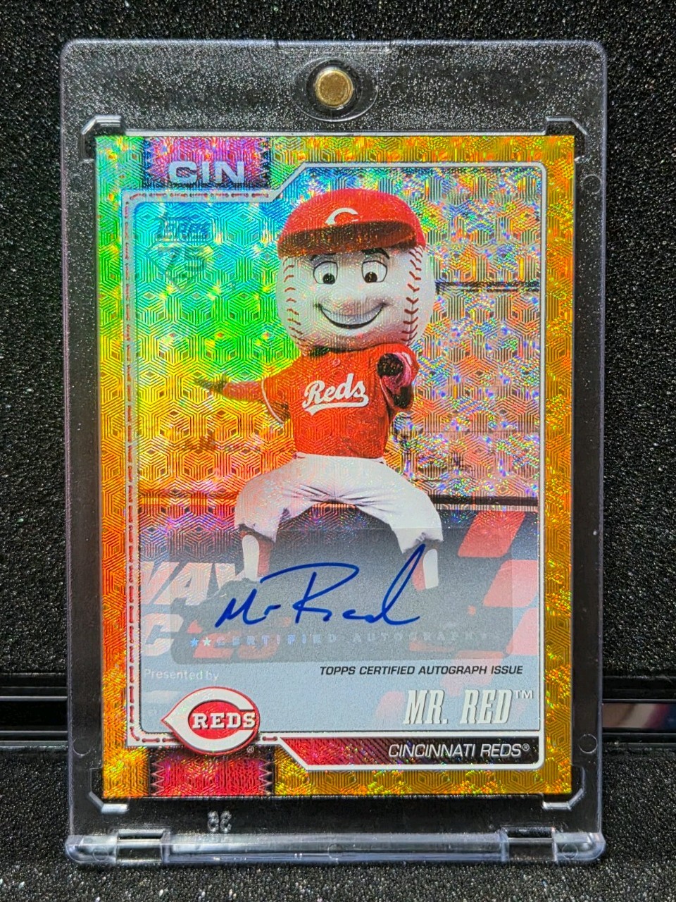 2026 Topps Mr. Red Mascots 1/1 Auto Autograph Cincinnati Reds Foilfractor HOT 🔥