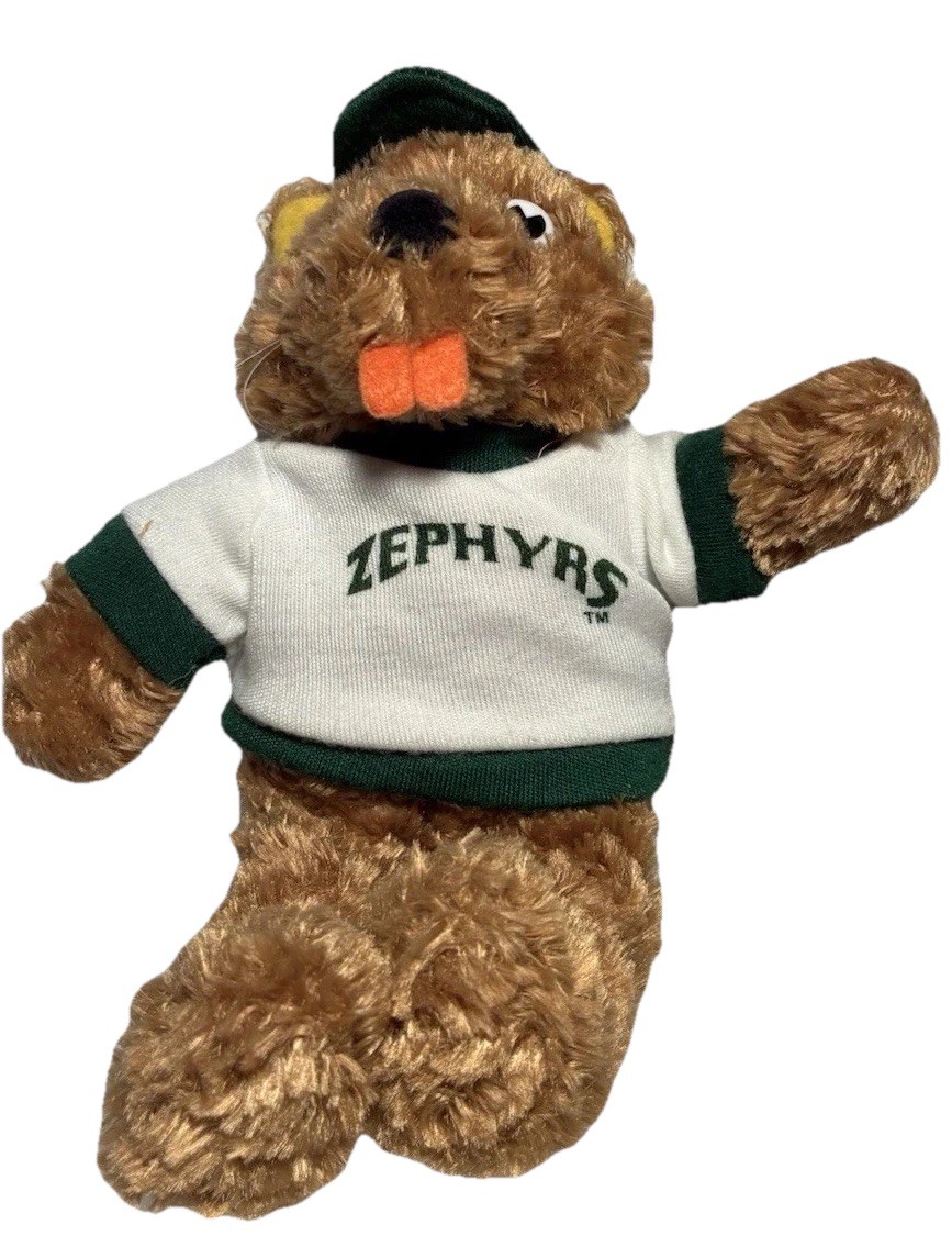 New Orleans Zephyrs Boudreaux Nutria Mascot Plush 7 Inch Tall Stuffed Animal