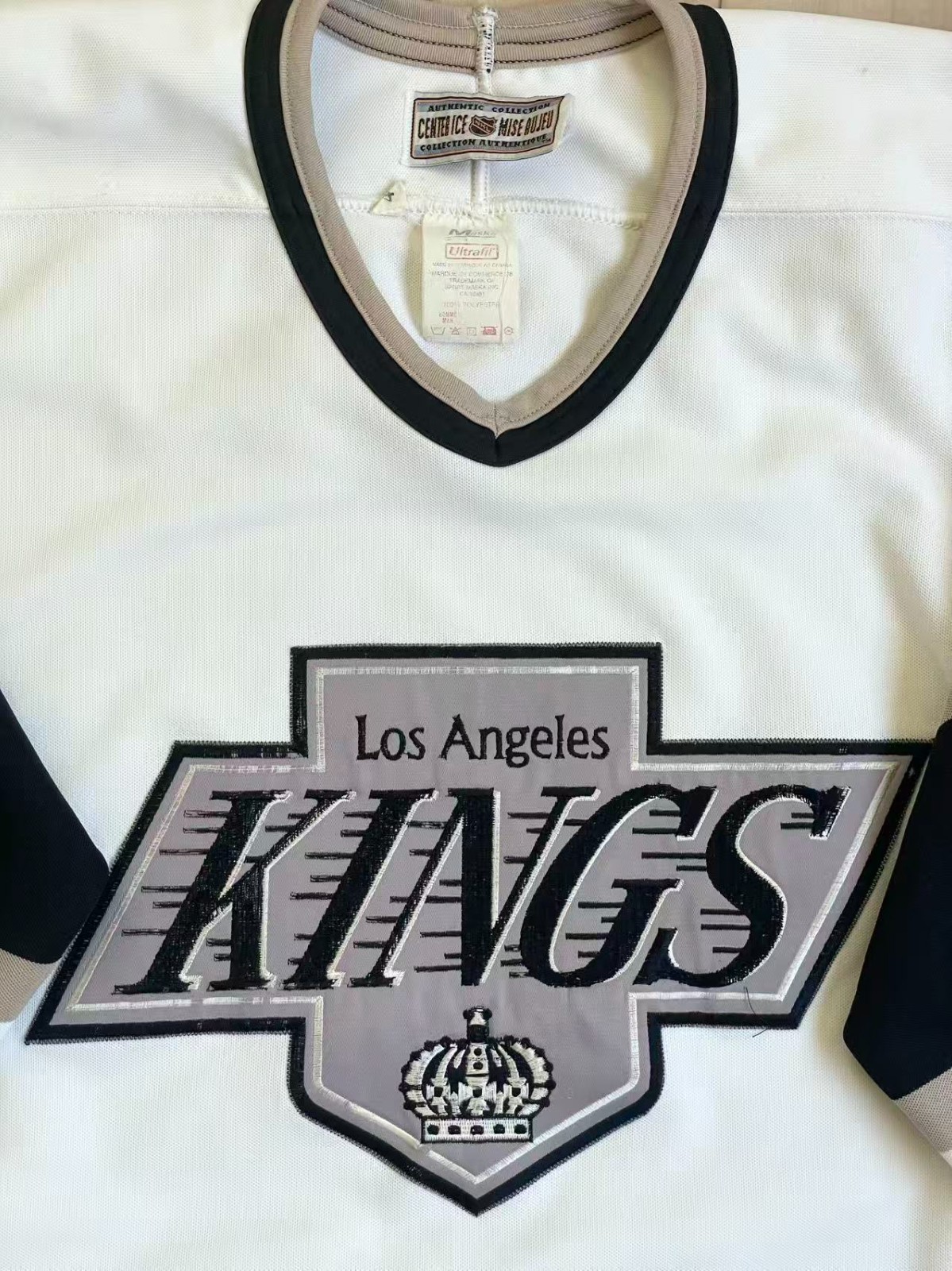 Vtg 90s LA Kings CCM Center Ice Authentic Hockey Jersey 48 Maska Ultrafil Blank