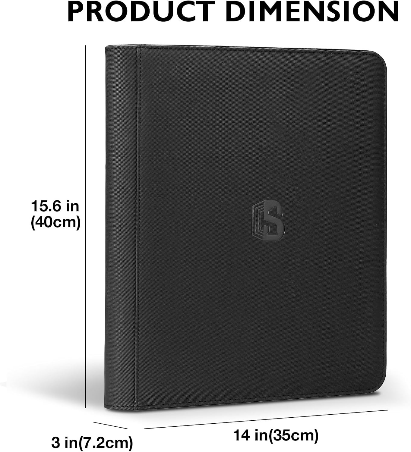 Toploader Binder, Holds 360 Top Loaders,9 Pocket Top Loader Binders for 3″ X 4″