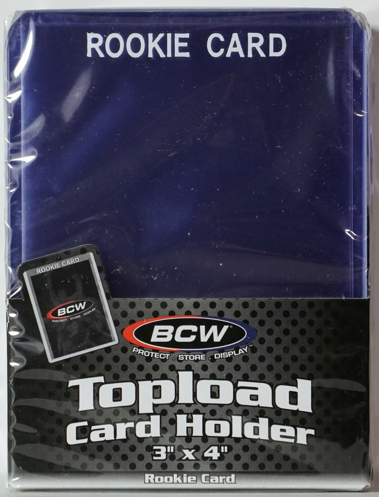 (100) BCW Toploaders “ROOKIE CARD” Imprinted White Standard 3×4 (20 Pt.)