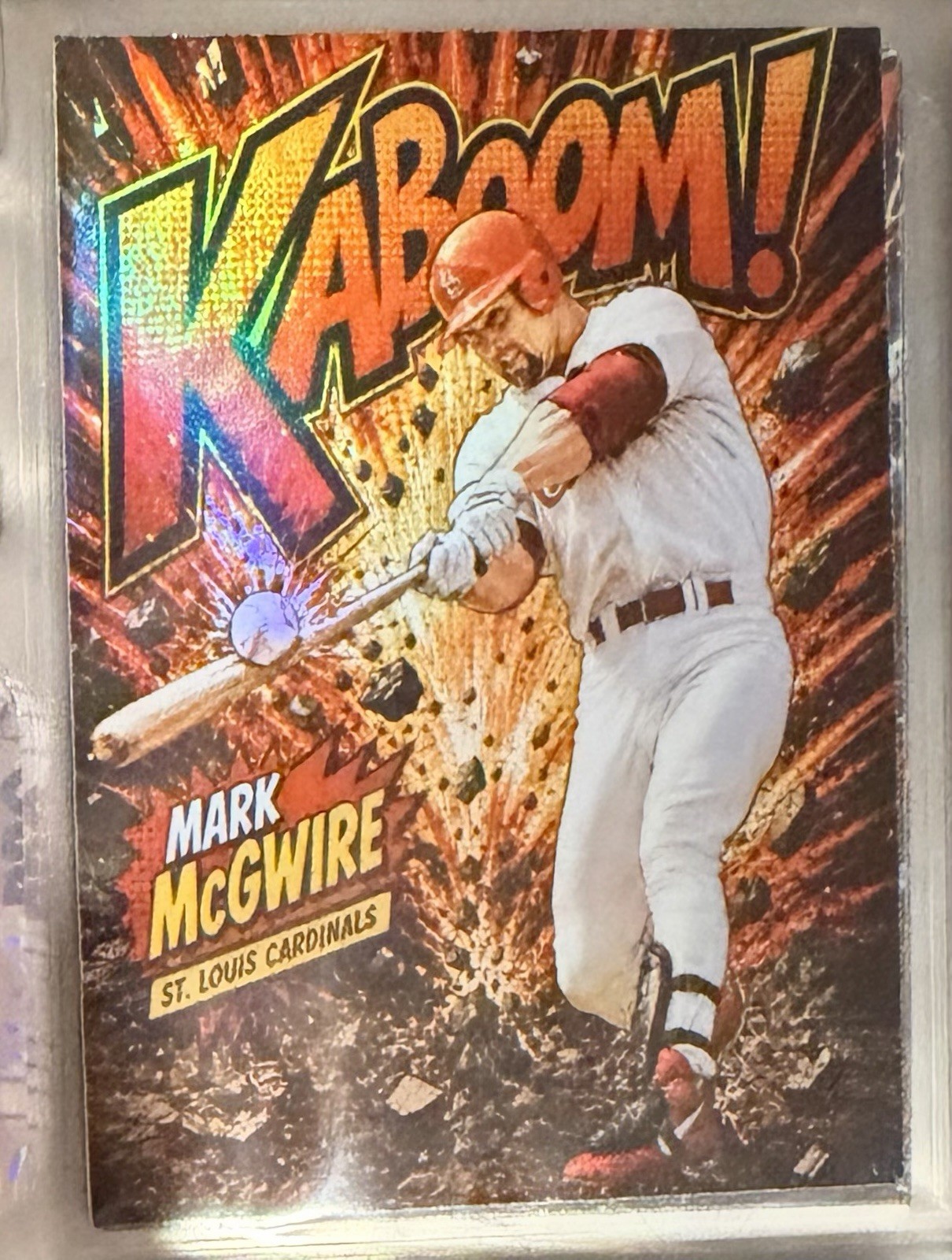 Mark McGwire Aceo Art Card Refractor Style St. Louis Cardinals