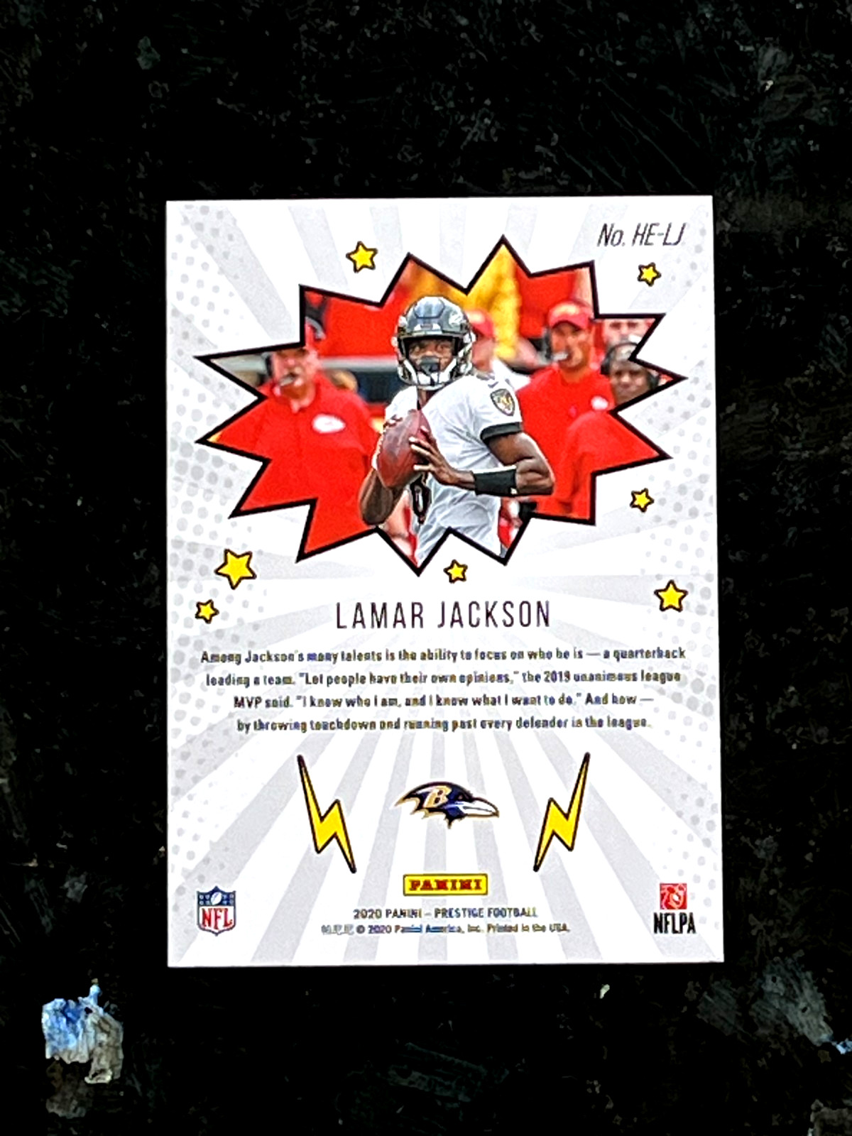 Lamar Jackson 2020 Panini Prestige HEROES Baltimore Ravens #HE-LJ