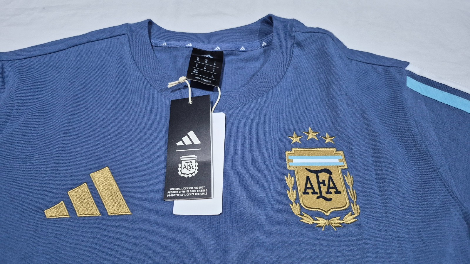 Adidas Argentina DNA T-shirt Men’s JZ6296 National Team Shirt Football Soccer