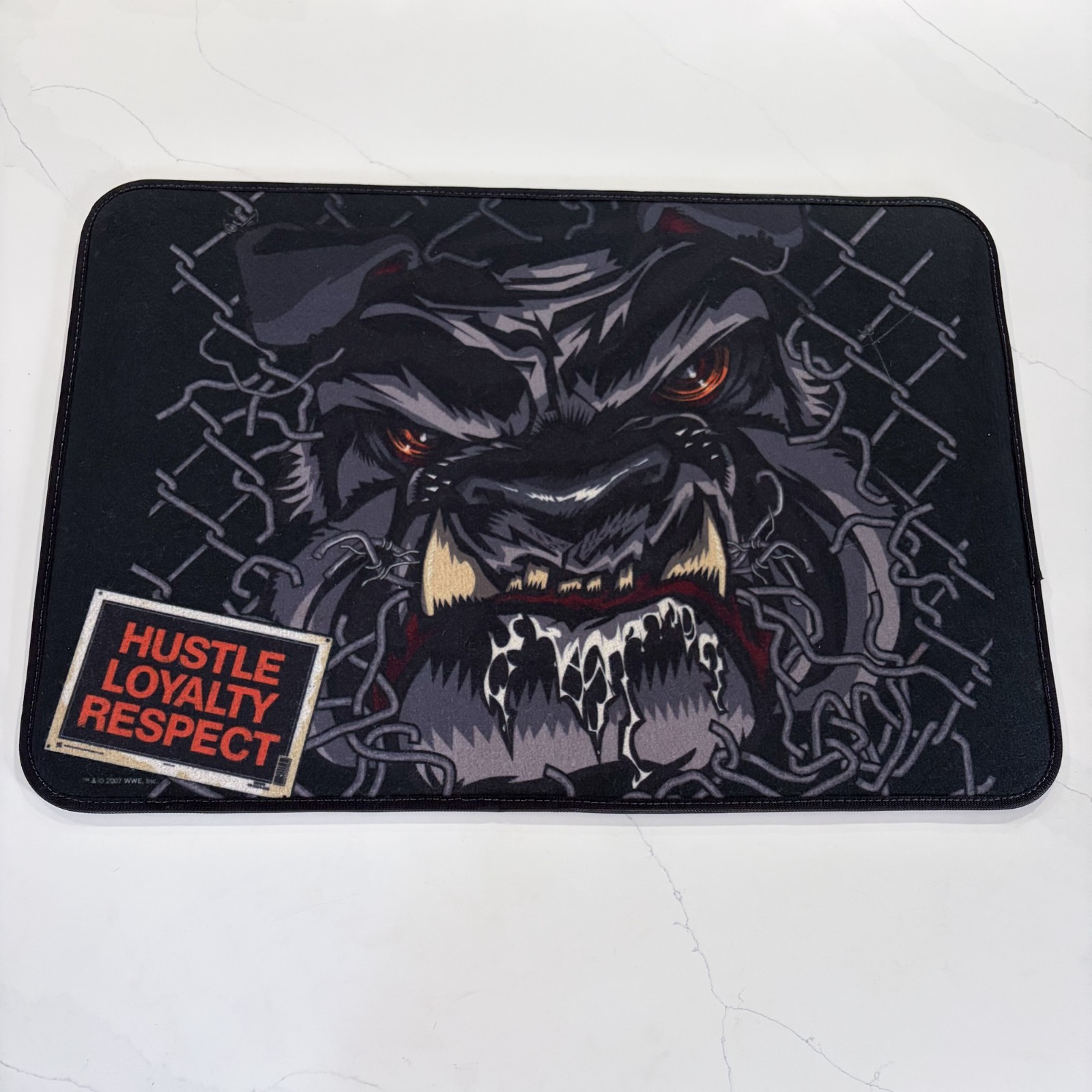 John Cena Floor Mat WWE Welcome Rug Hustle Loyalty Respect 2007 20×30 Exclusive