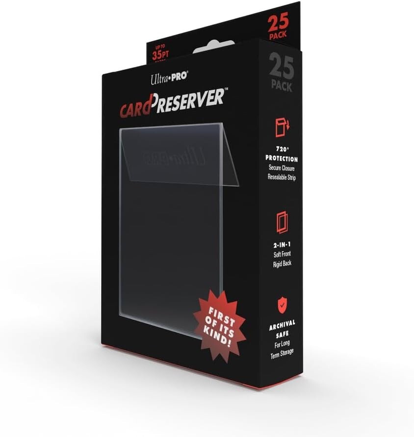 Ultra PRO – 25Ct. Transparent Card Preserver Semi Rigid Back, Soft Front