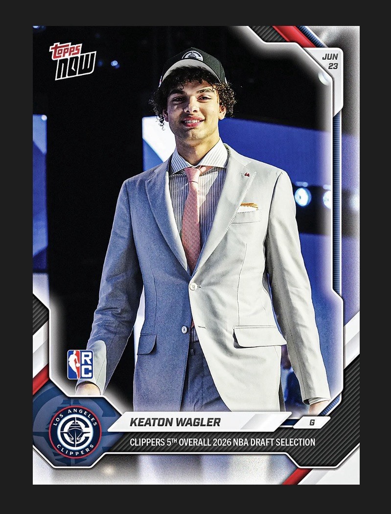 Keaton Wagler-#5 Pick 2025-26 NBA Topps NOW-Card KWAG Chance At 1/1 Auto Presale