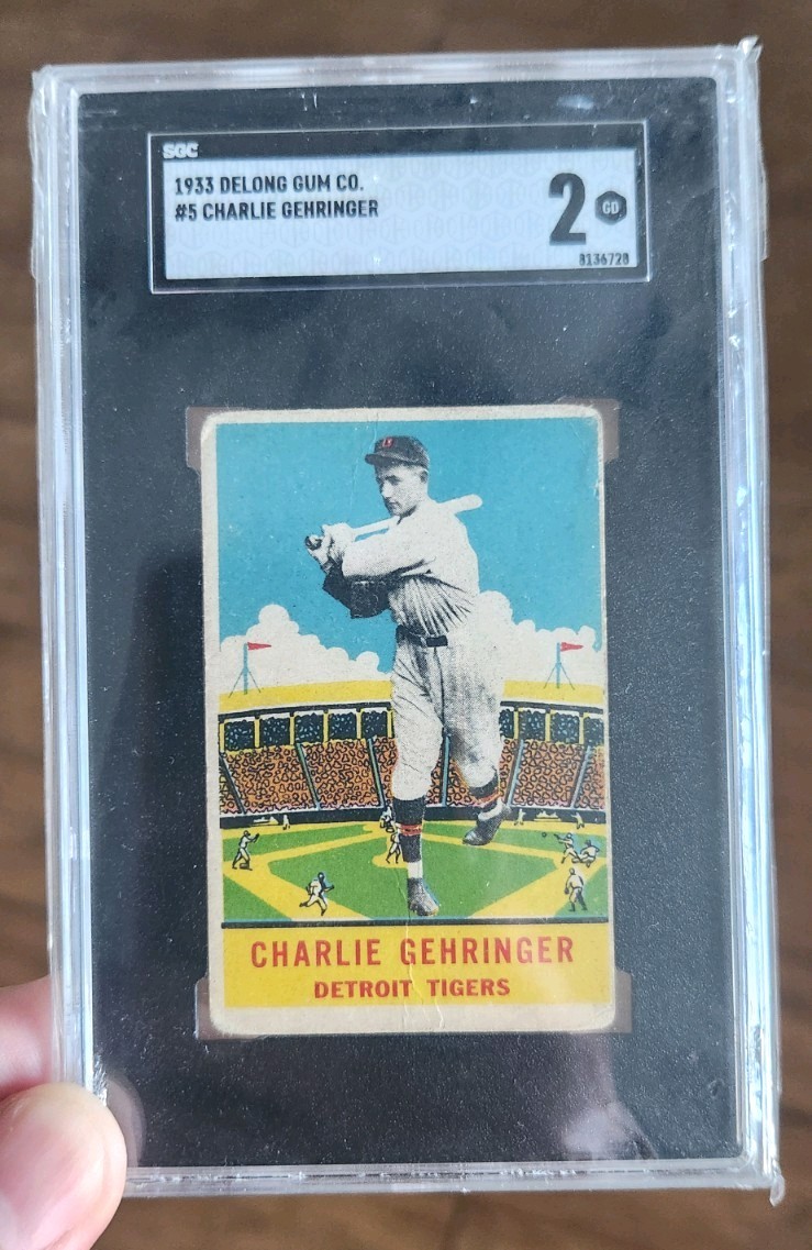 1933 Charlie Gehringer DeLong #5 SGC 2