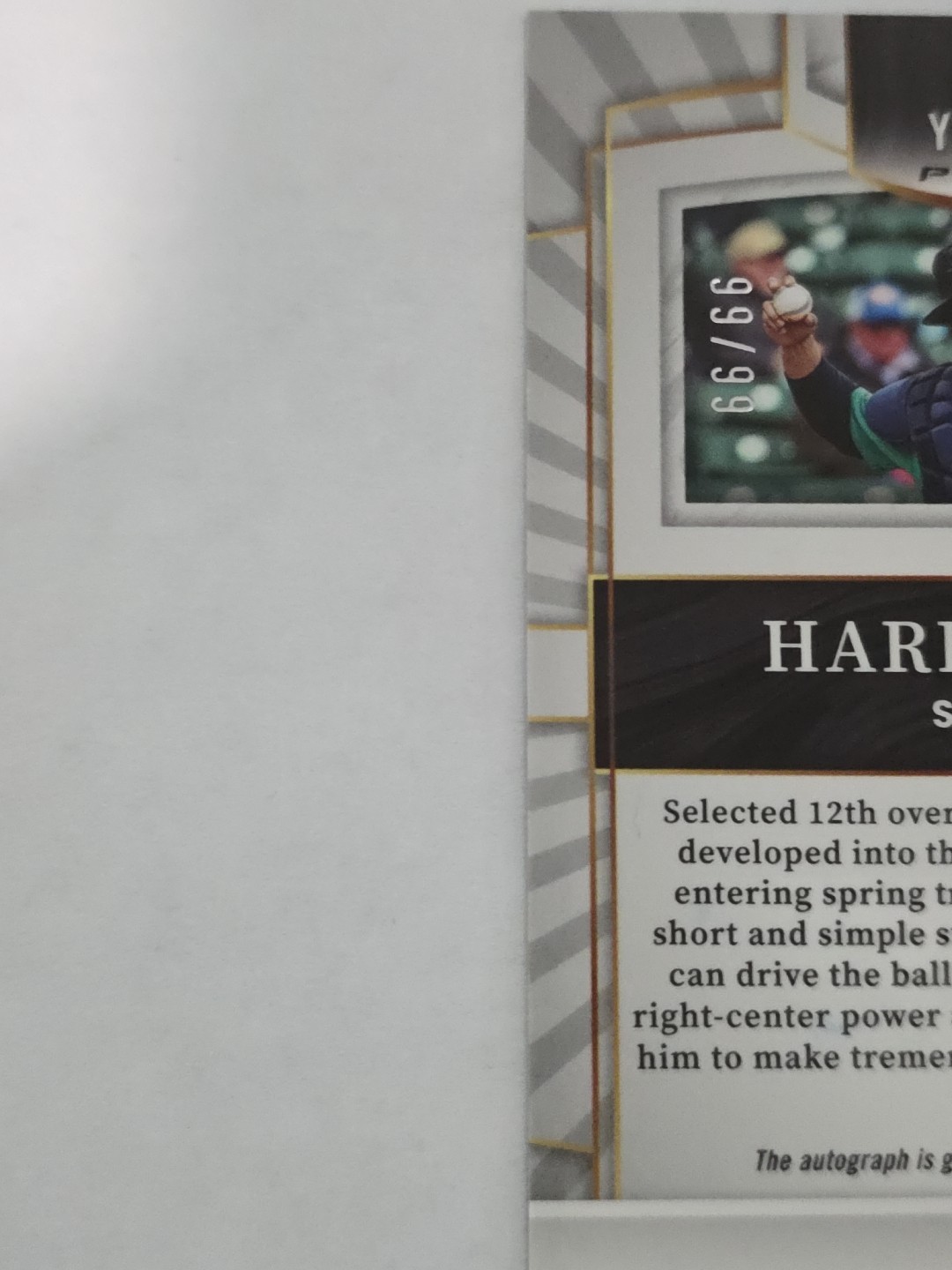 Harry Ford /99 RC Auto 2023 Select Youth Explosion Silver Prizm Mariners YES-HF