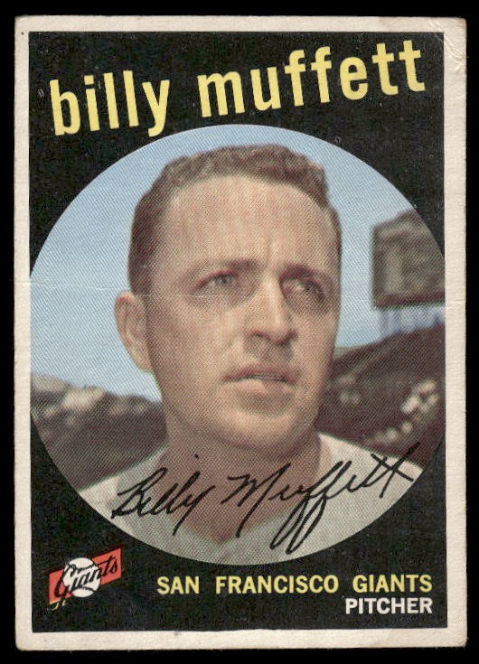 1959 Topps #241 Billy Muffett Gray/darker back VG