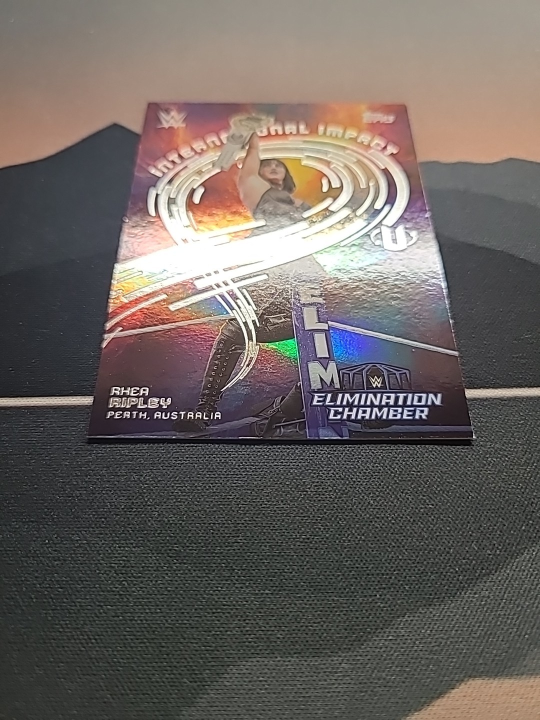 2025 Topps Universe WWE RHEA RIPLEY #IIM-5 International Impact Holo Insert 🔥