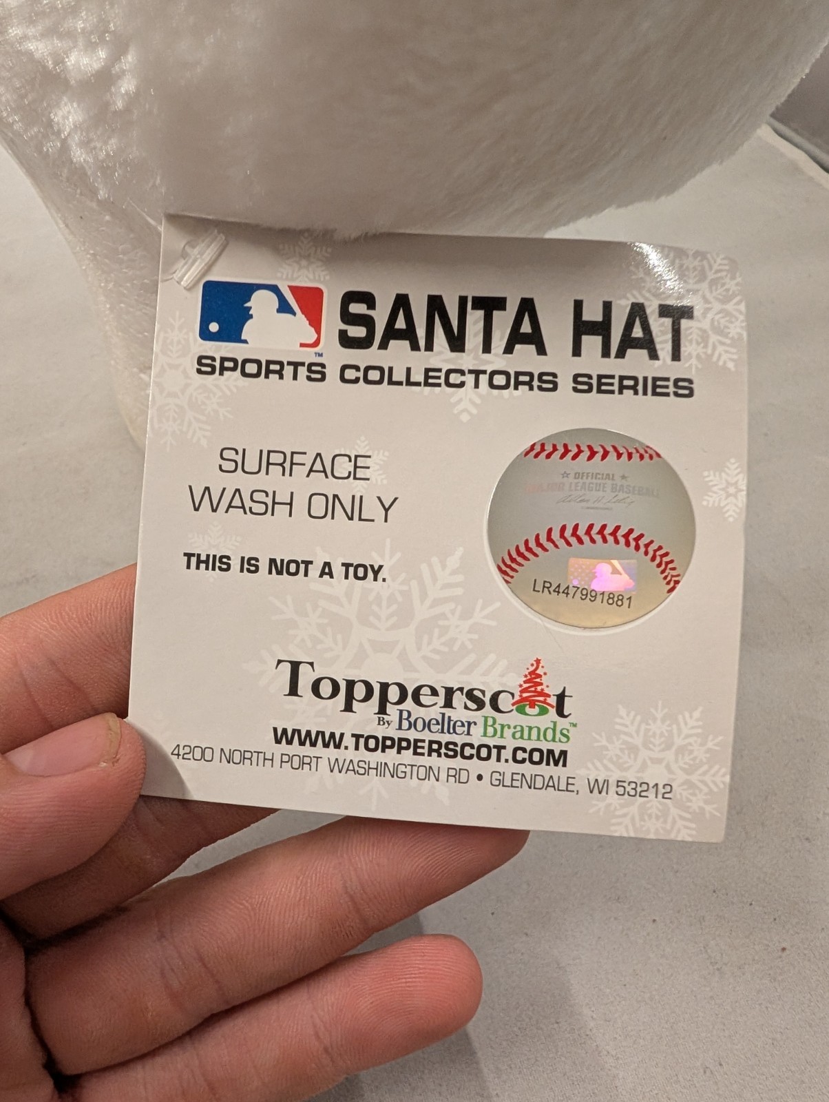 New York Yankees MLB Snowflake Santa Hat Topperscot Sports Collectors Series NWT