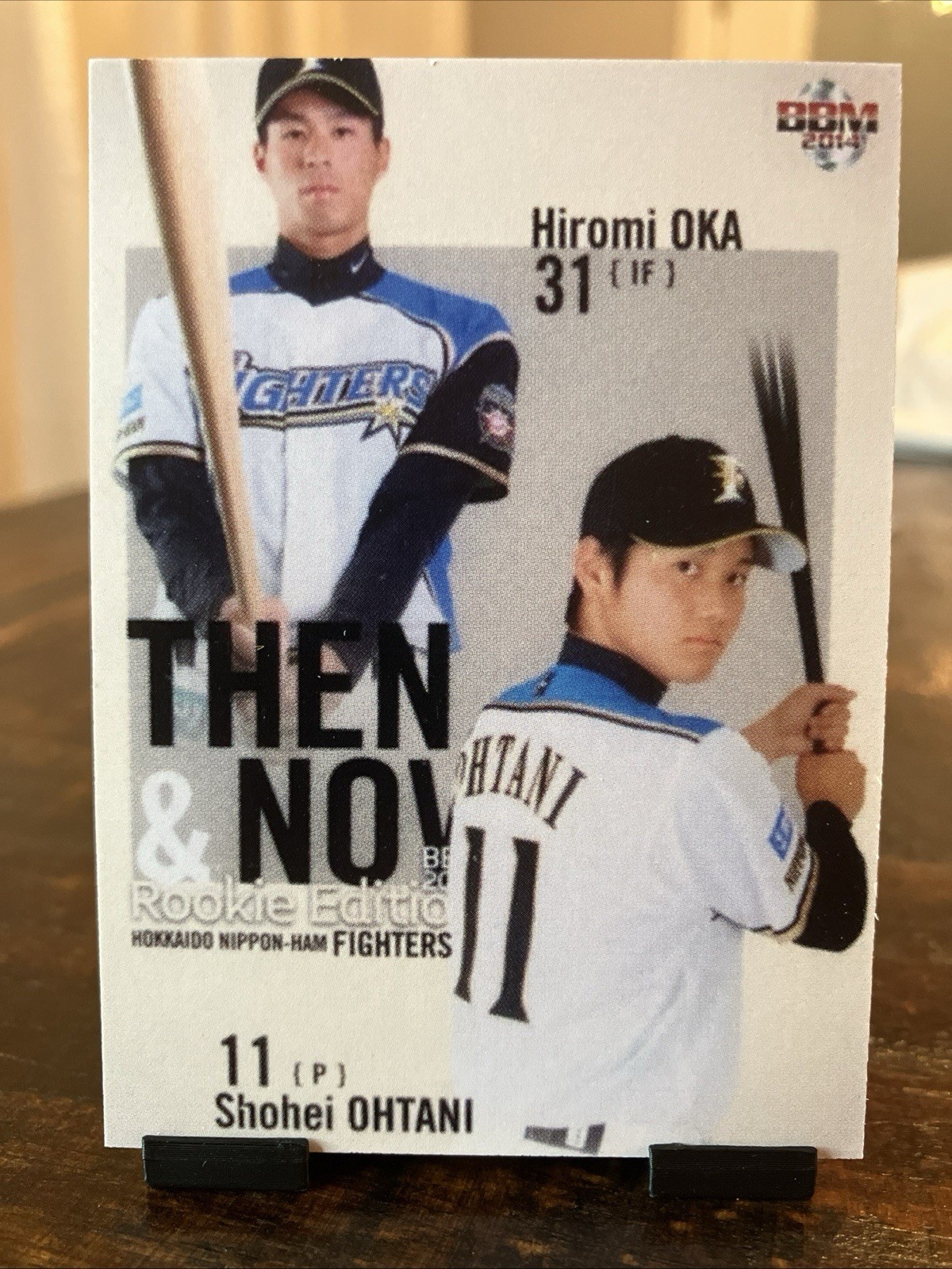 2013 BBM 1st Version Tribute Then & Now Shohei Ohtani Fighters Promo Rookie