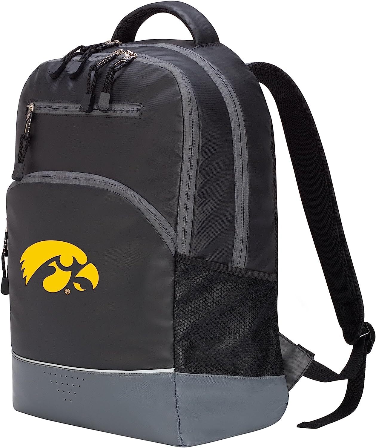 Alliance Backpack, Black with Team Logo 19″ x 7″ x 12″ (Iowa Hawkeyes)