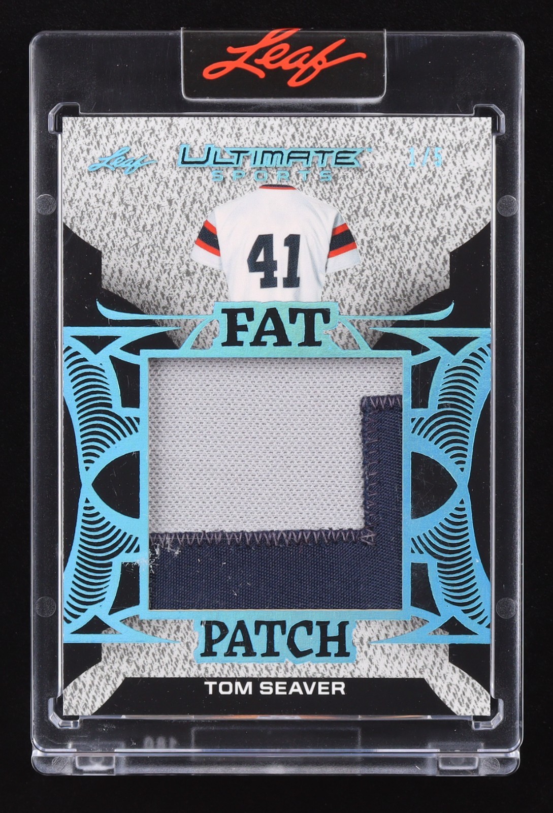 TOM SEAVER 2024 Leaf Ultimate Sports Fat Patch “Platinum Blue” (HOF) #1/5 🔥🔥🔥