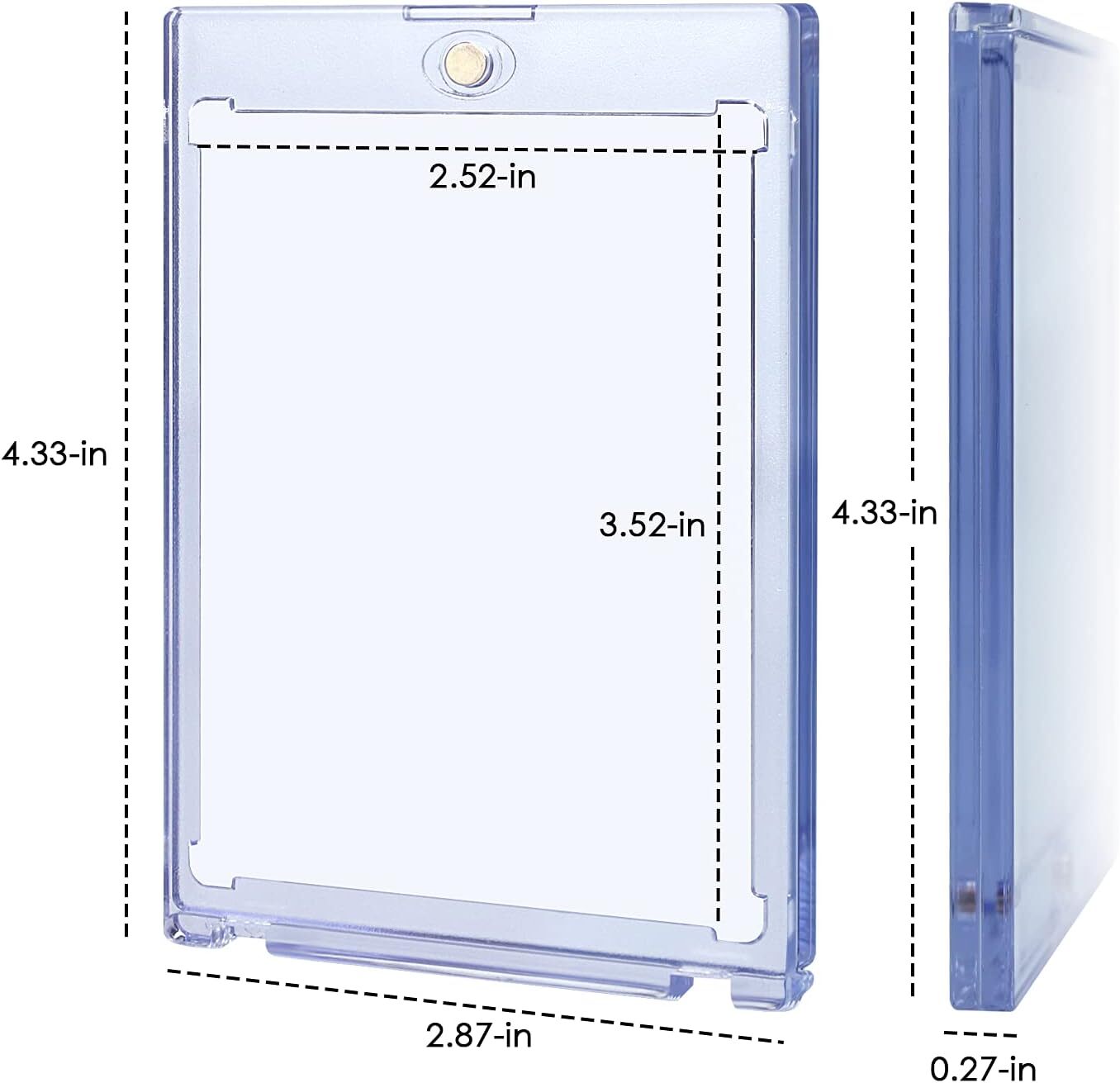 Magnetic Card Holders For Trading Cards 35Pt Hard Baseball Card Case Protectors