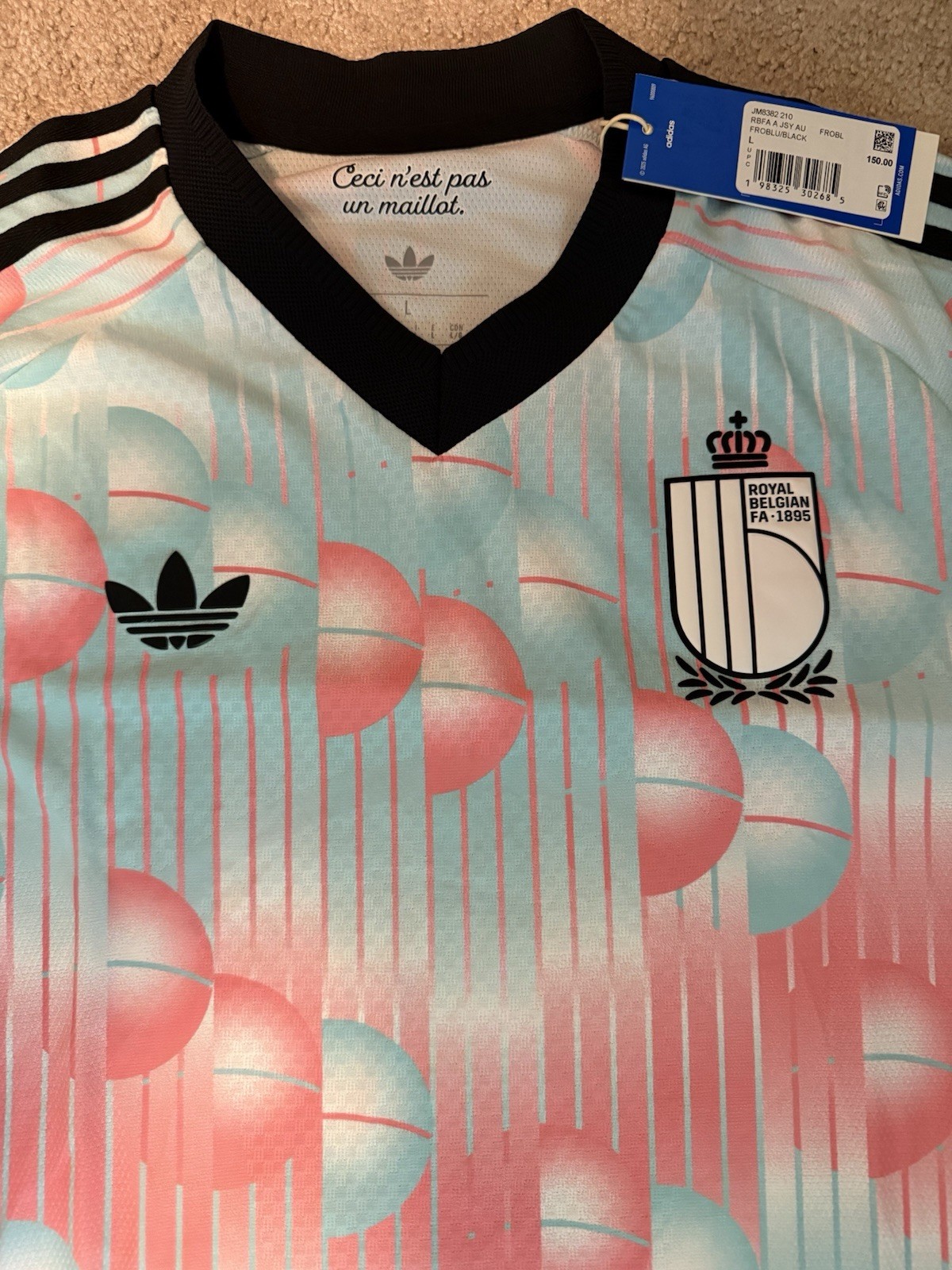 Adidas Belgium Away Jersey 2026 Men’s Large Authentic BNWT – SHIPS FAST