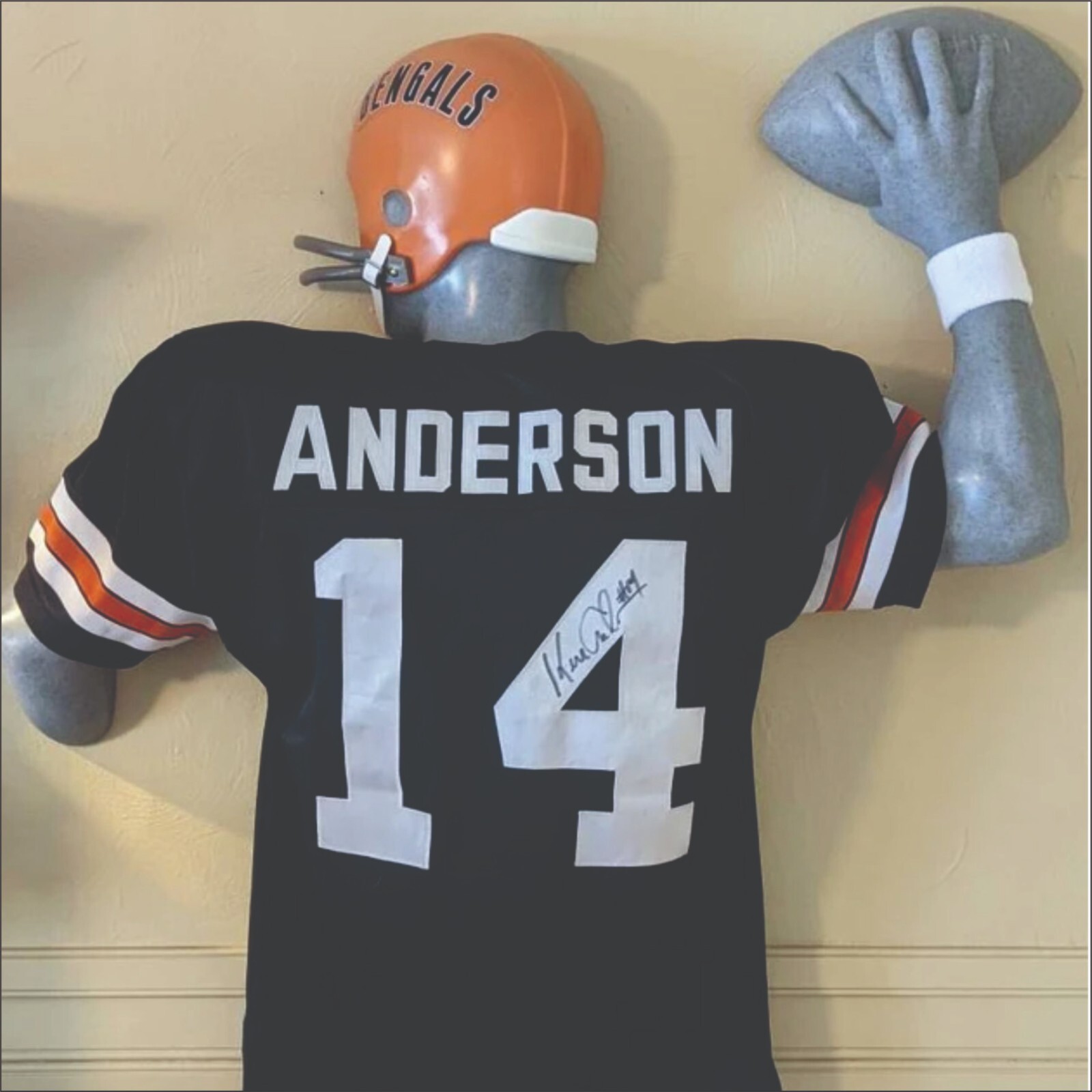 Premium Football Display, Wall Hanging Statue Display, Jersey Frame Alternative