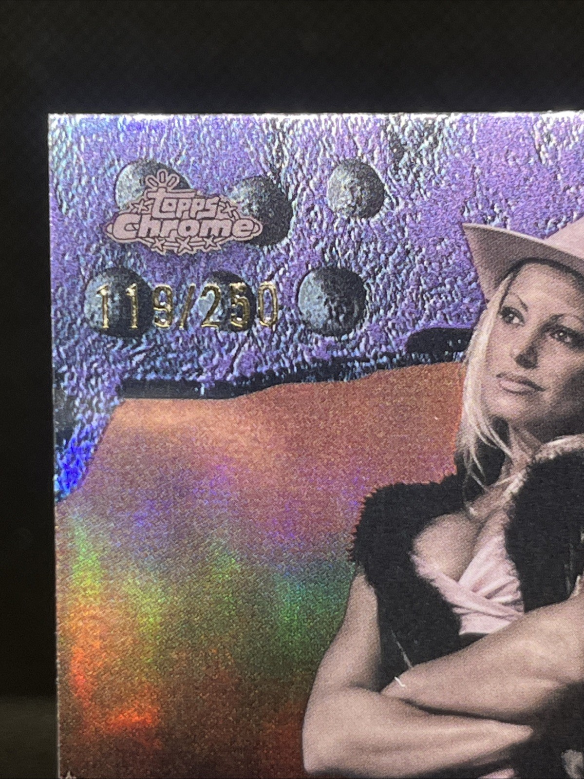 2025 Topps Chrome Cactus Jack WWE Trish Stratus Purple Refractor 119/250