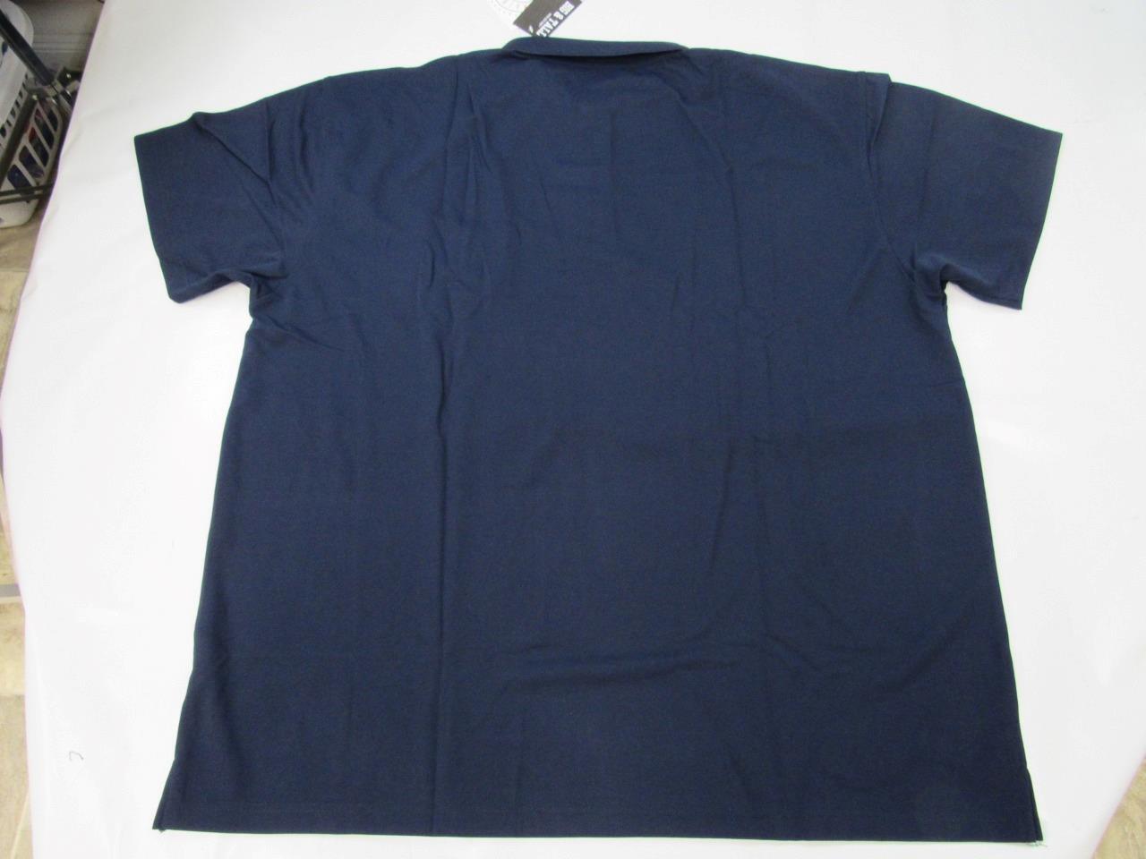 New Milwaukee Brewers Mens Sizes 4XL-5XL-6XL Majestic Blue Polyester Polo Shirt