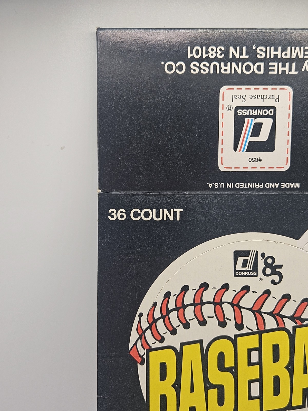 1985 Donruss Box Bottom Uncut Dwight Gooden #PC1 Rookie RC Sandberg Gehrig -SL