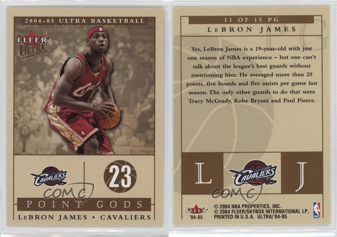 2004-05 Fleer Ultra Point Gods LeBron James #11PG 1n6x