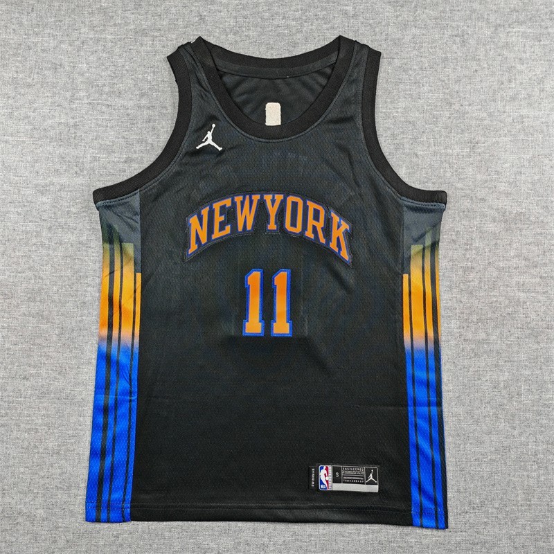 YOUTH’s Jalen #11 Brunson Embroidered Jersey Blue 6 colors-SIZE S to XL Free tax